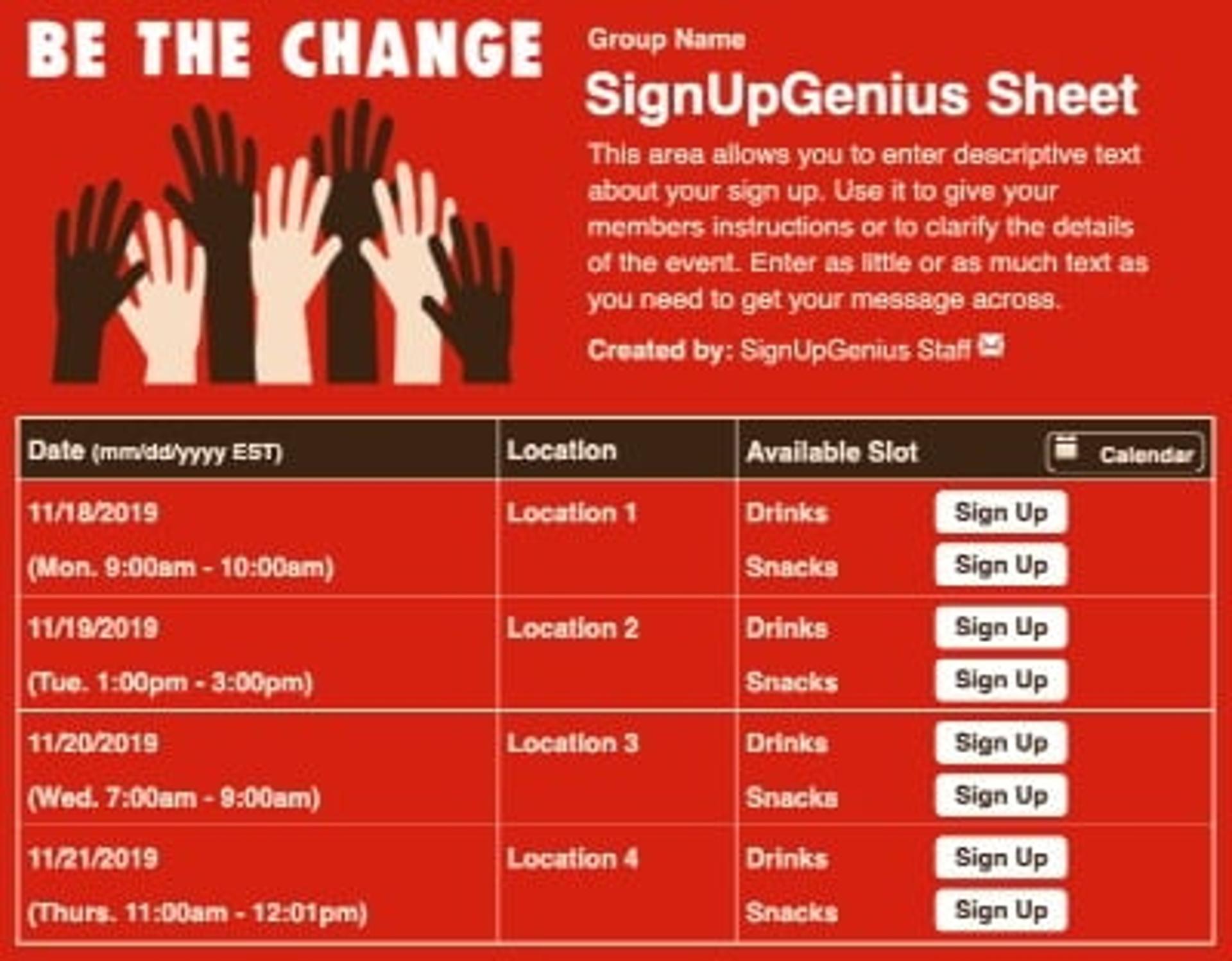 Be the Change