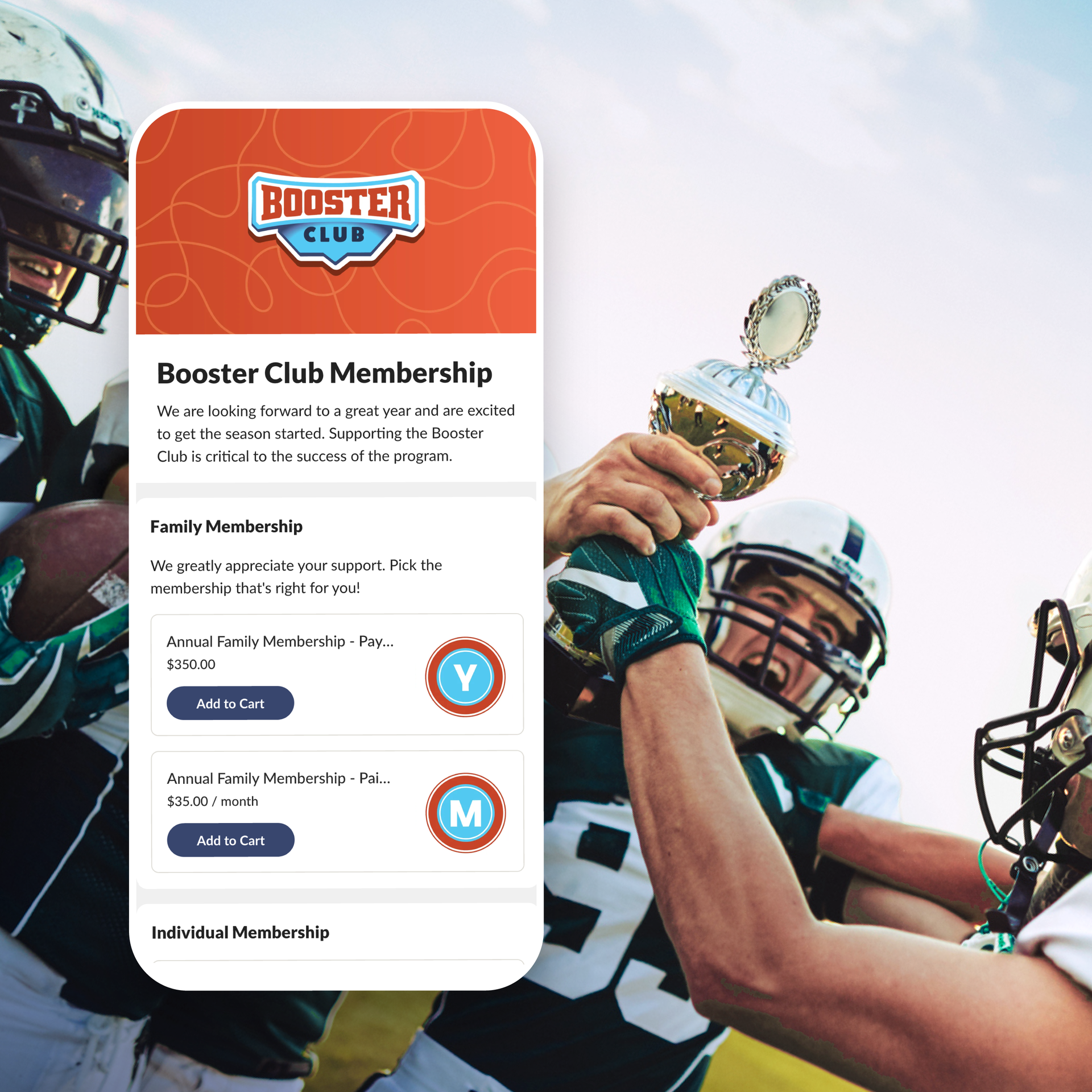 dues and fees UI booster club