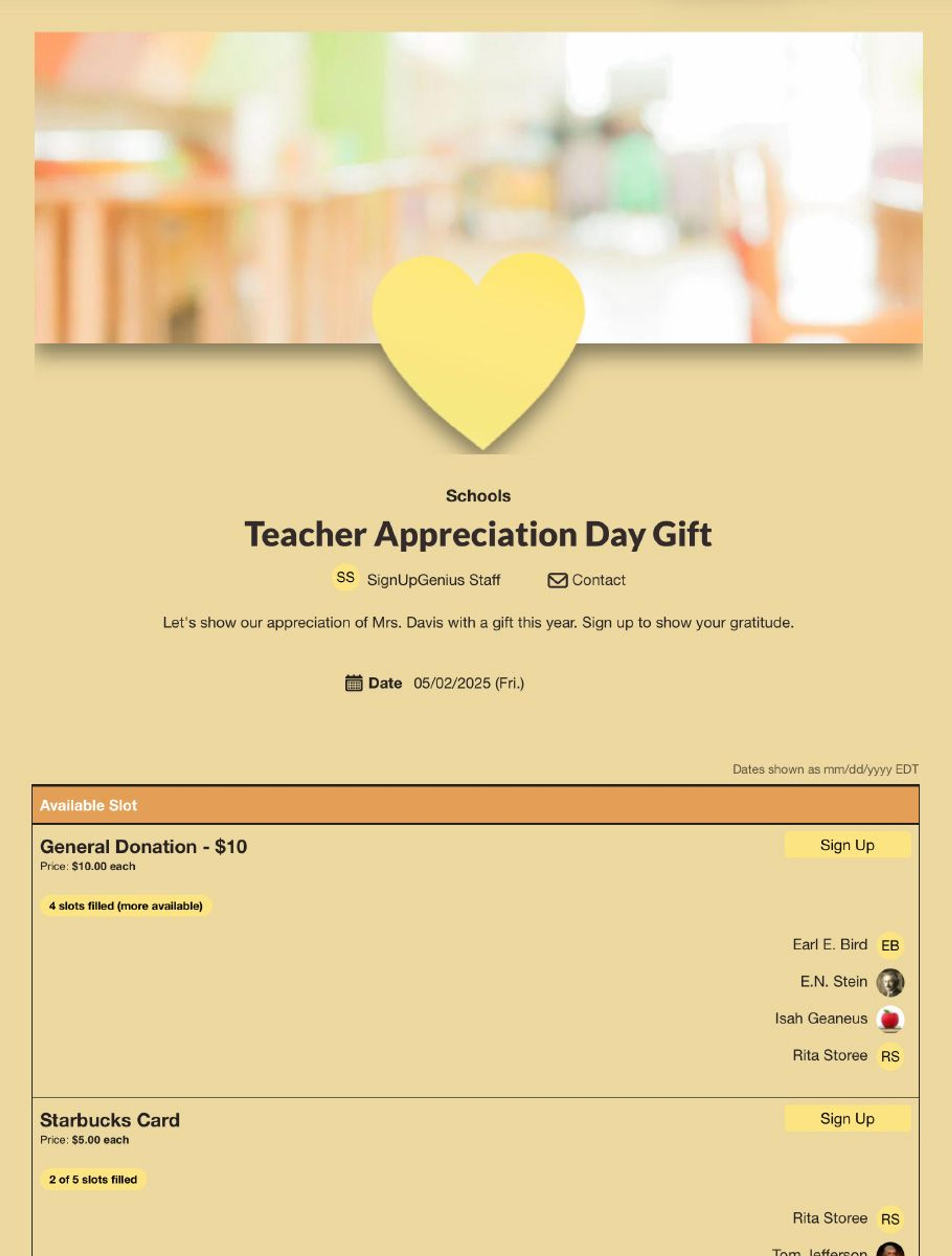 Organize a Special Teacher Celebration
