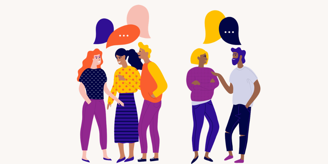 people having conversation