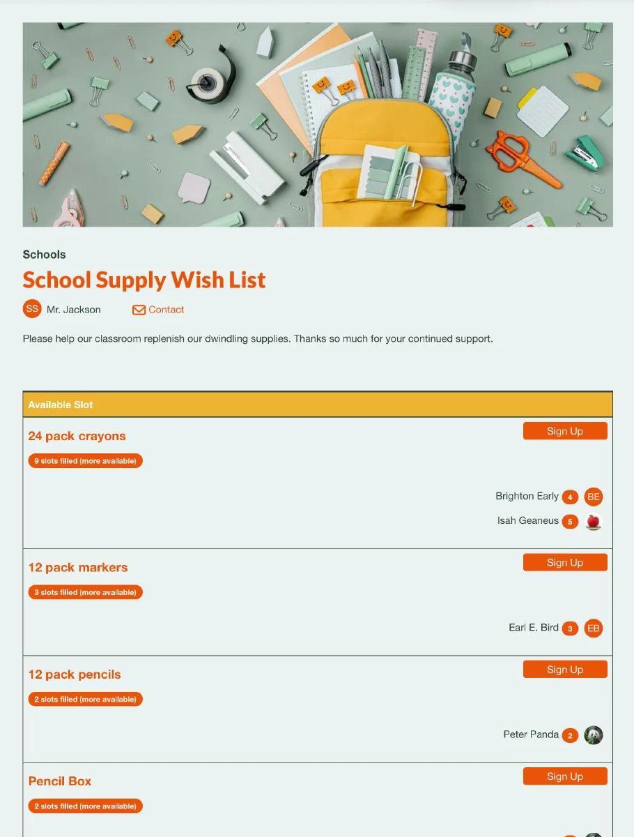 Start a Fundraiser for Classroom Supplies