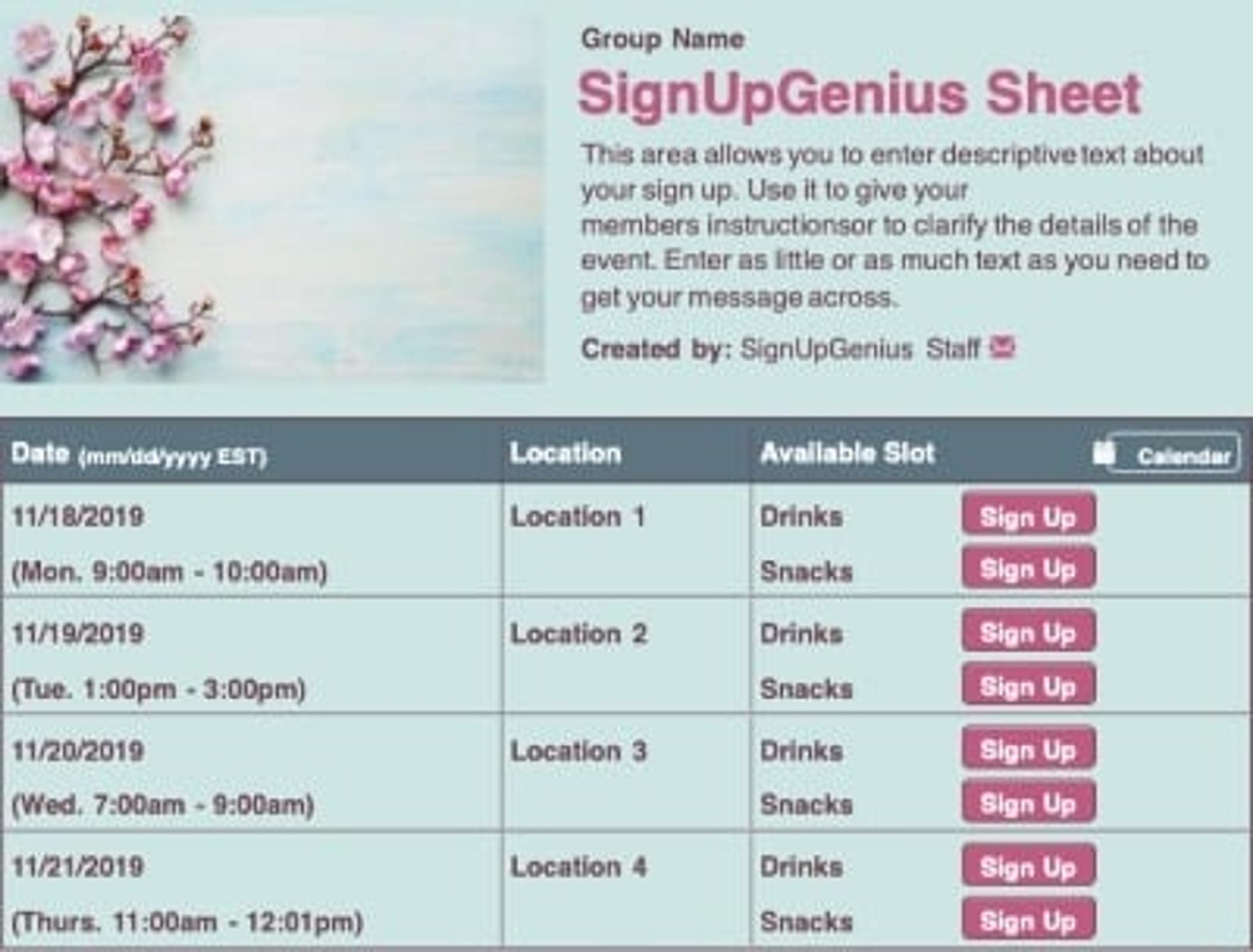 Budding Spring Flowers