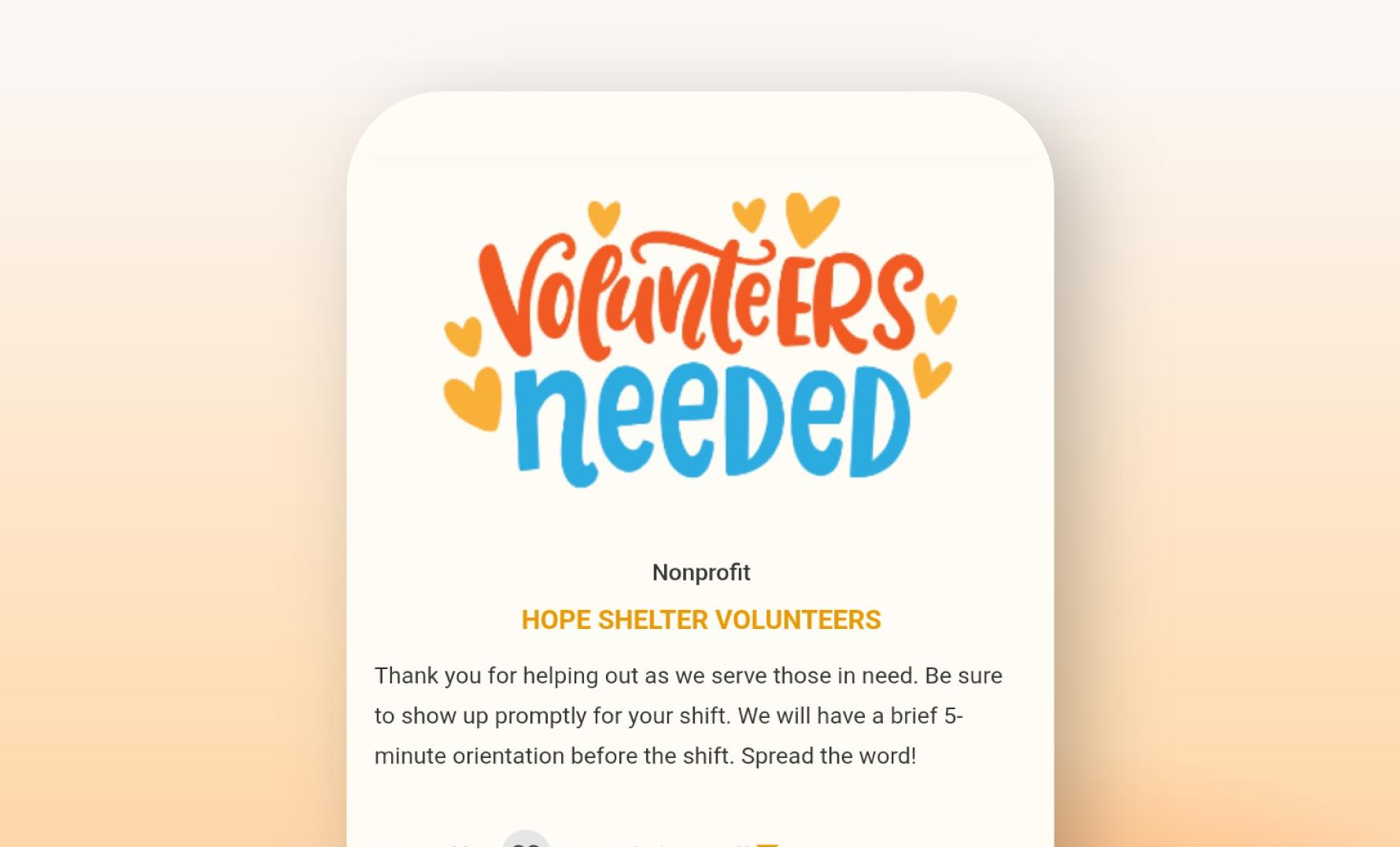 volunteer sign ups