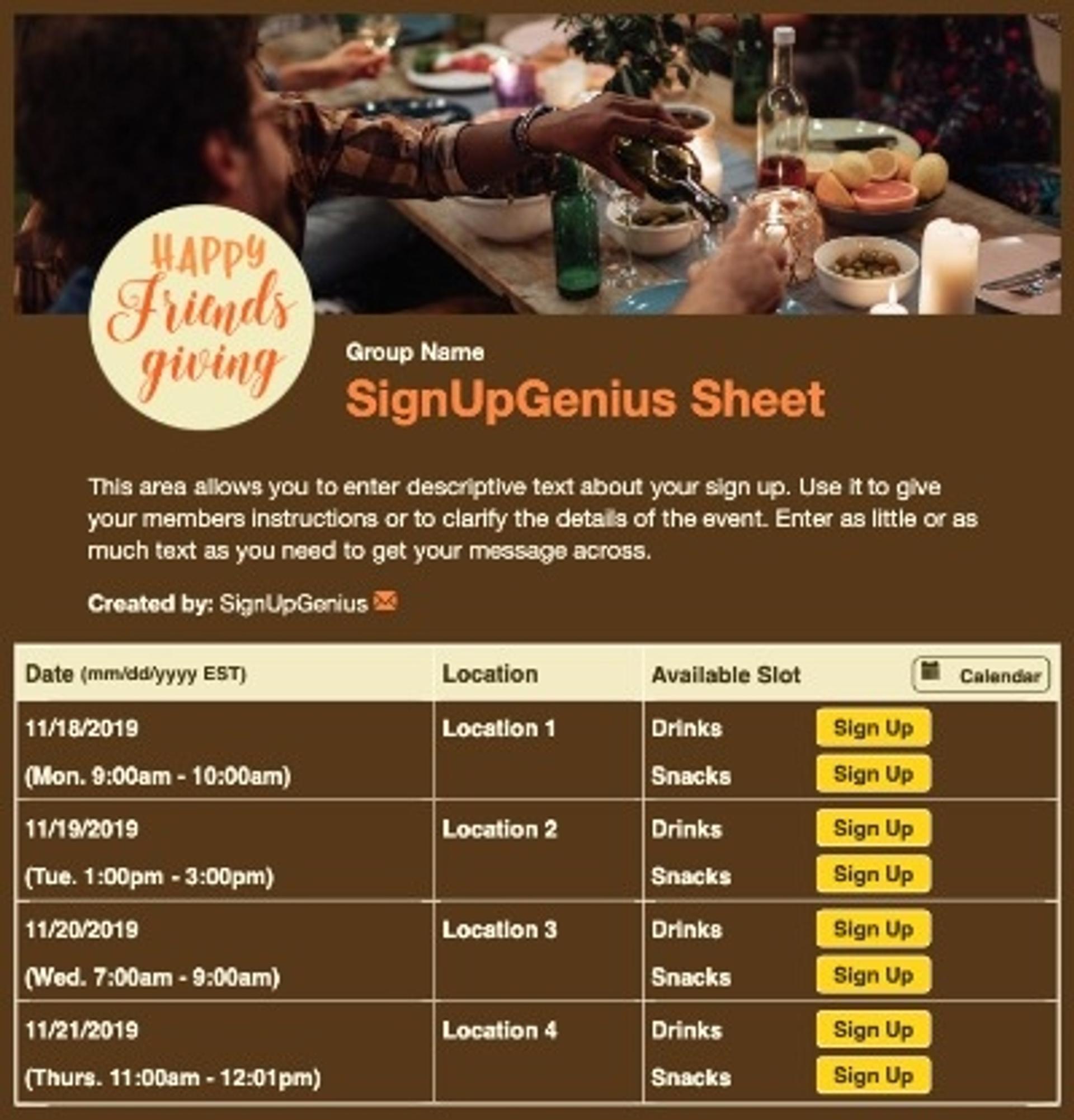Happy Friendsgiving