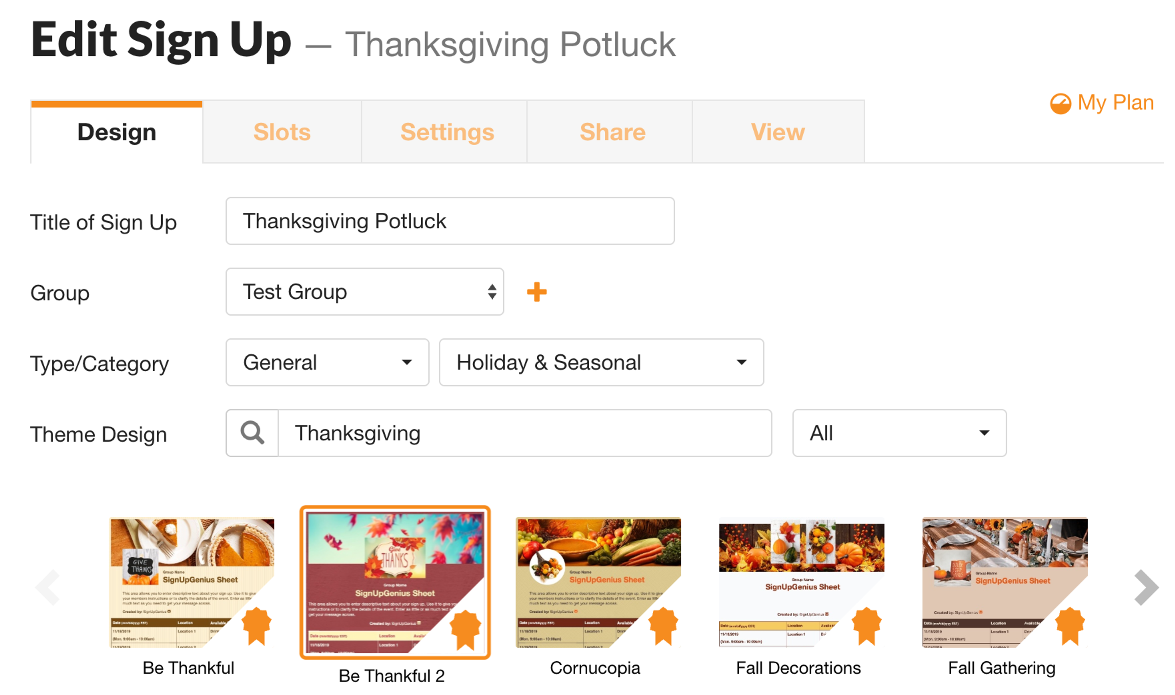 SignUpGenius Potluck Guide
