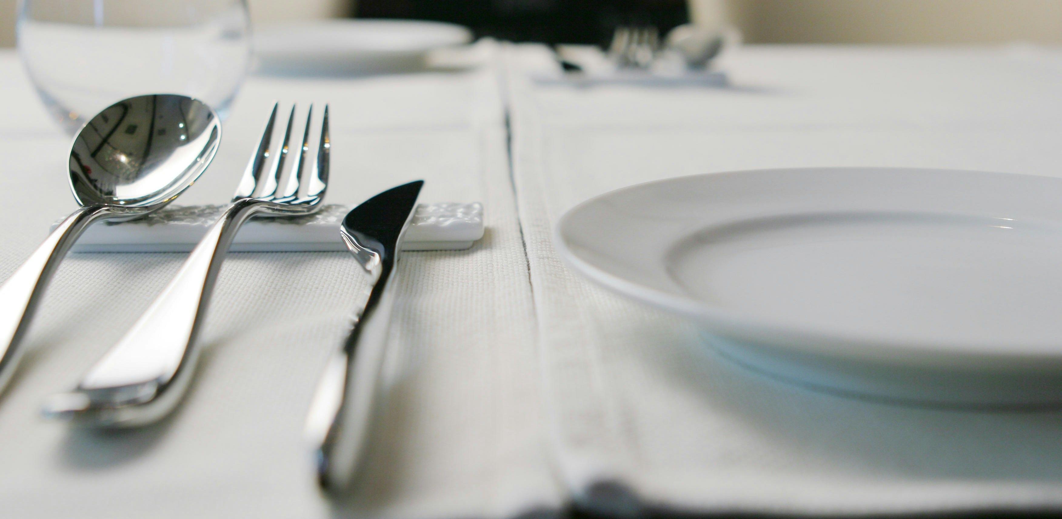 table setting for meal