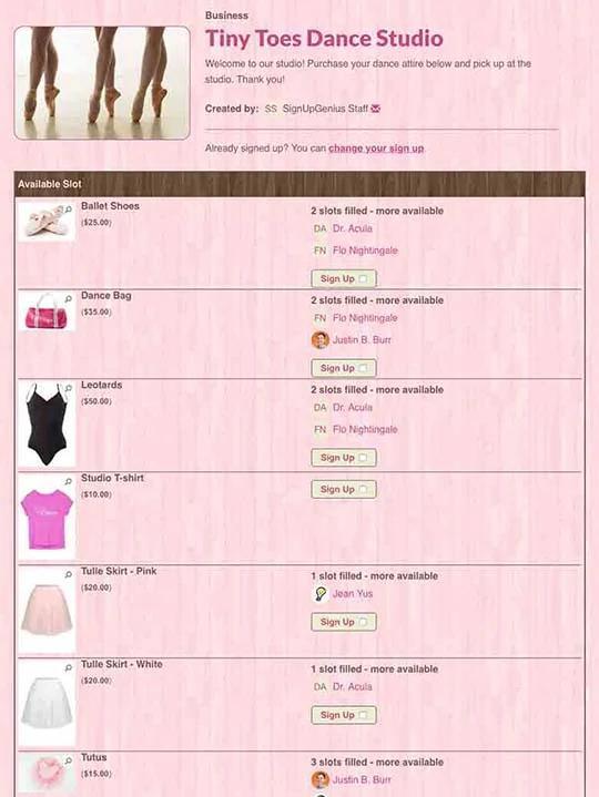 Sell Dance Studio Products