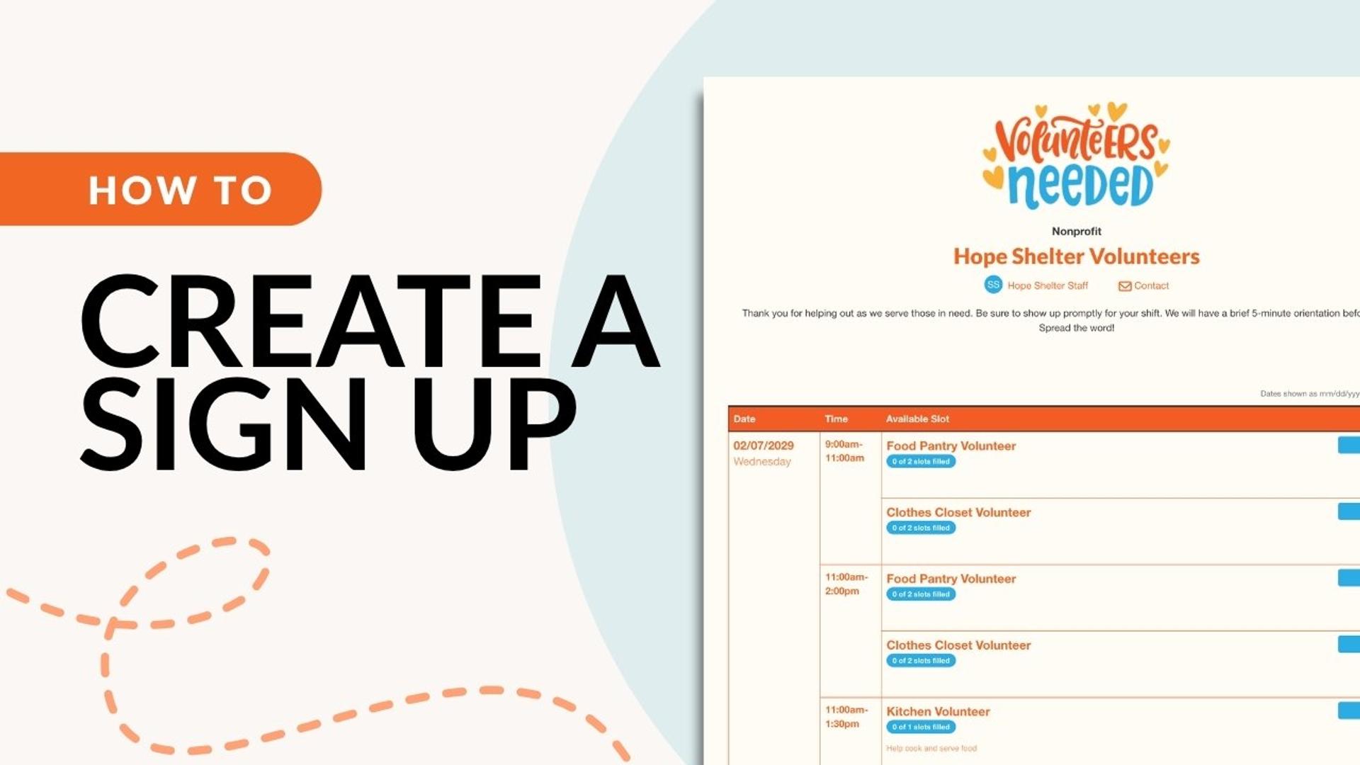 How to Create a Sign Up