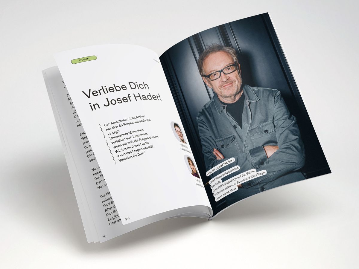 andererseits Magazin Innenseite Mockup