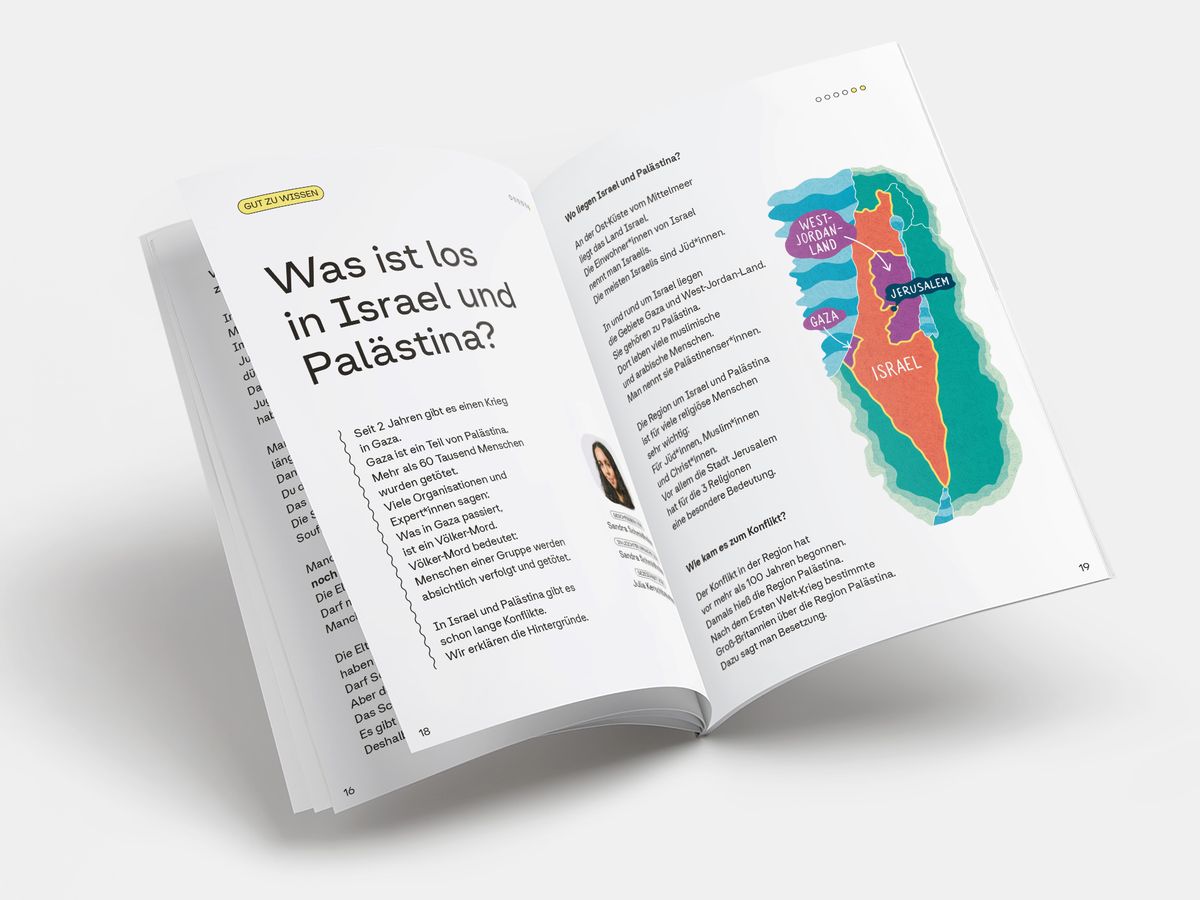 andererseits Magazin Innenseite Mockup