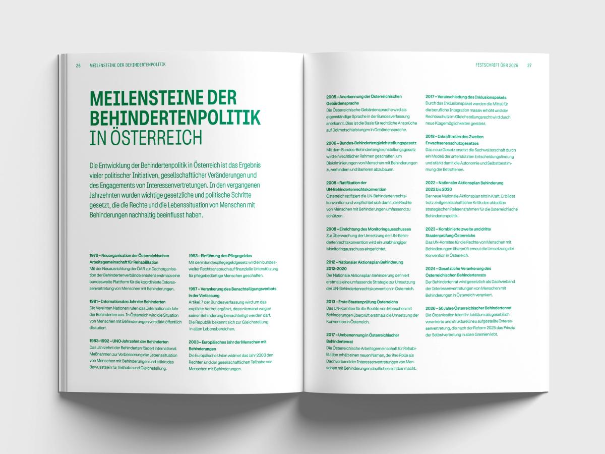 Österreichischer Behindertenrat Festschrift