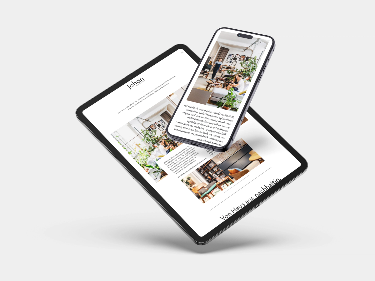 Johan Website - Mockups