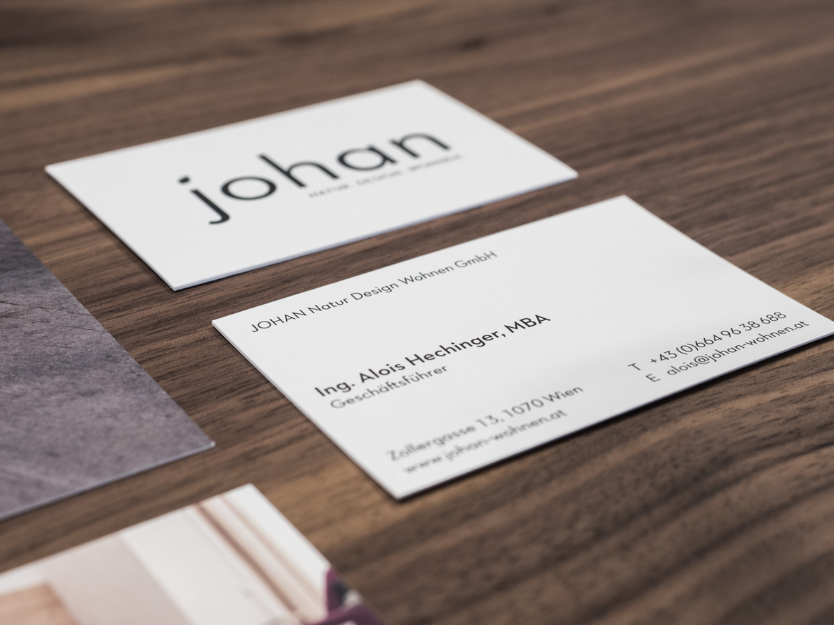 johan - visitenkarte