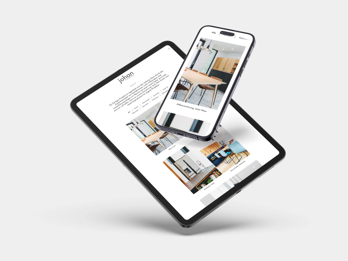 Johan Website - Mockup