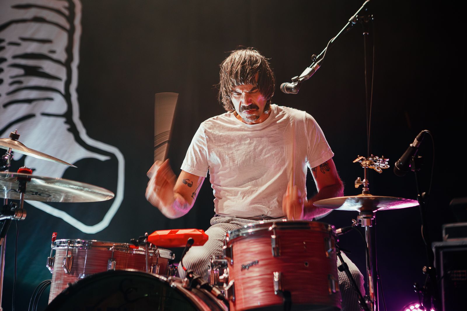 Death From Above 1979 at the Vogue Theatre, Vancouver, Nov 16 2024. Ray Maichin photo.
