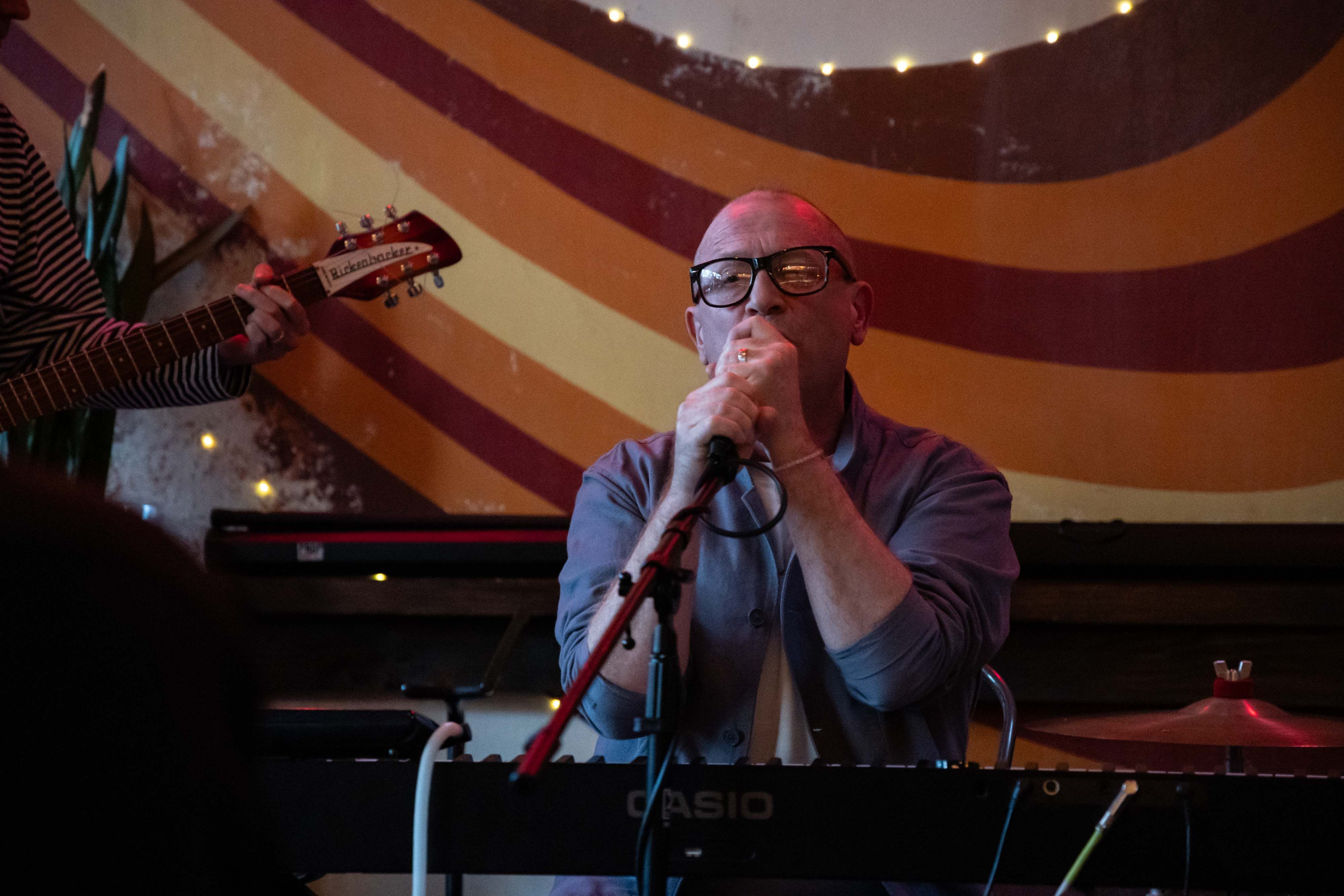 Torquil Campbell and the Rain at the Painted Ship, Vancouver, Apr 24 2025. Kirk Chantraine photo.