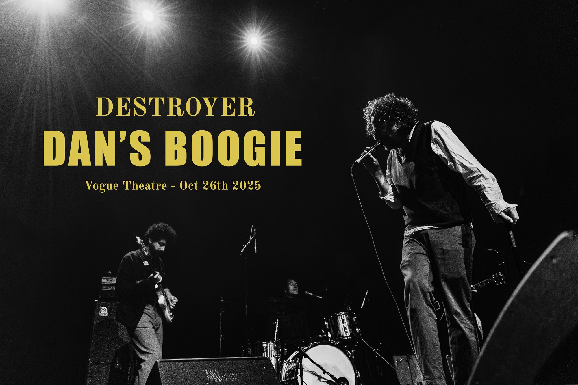 Dan Bejar and full band play Vogue Theatre in Vancouver on Oct 26th 2025.