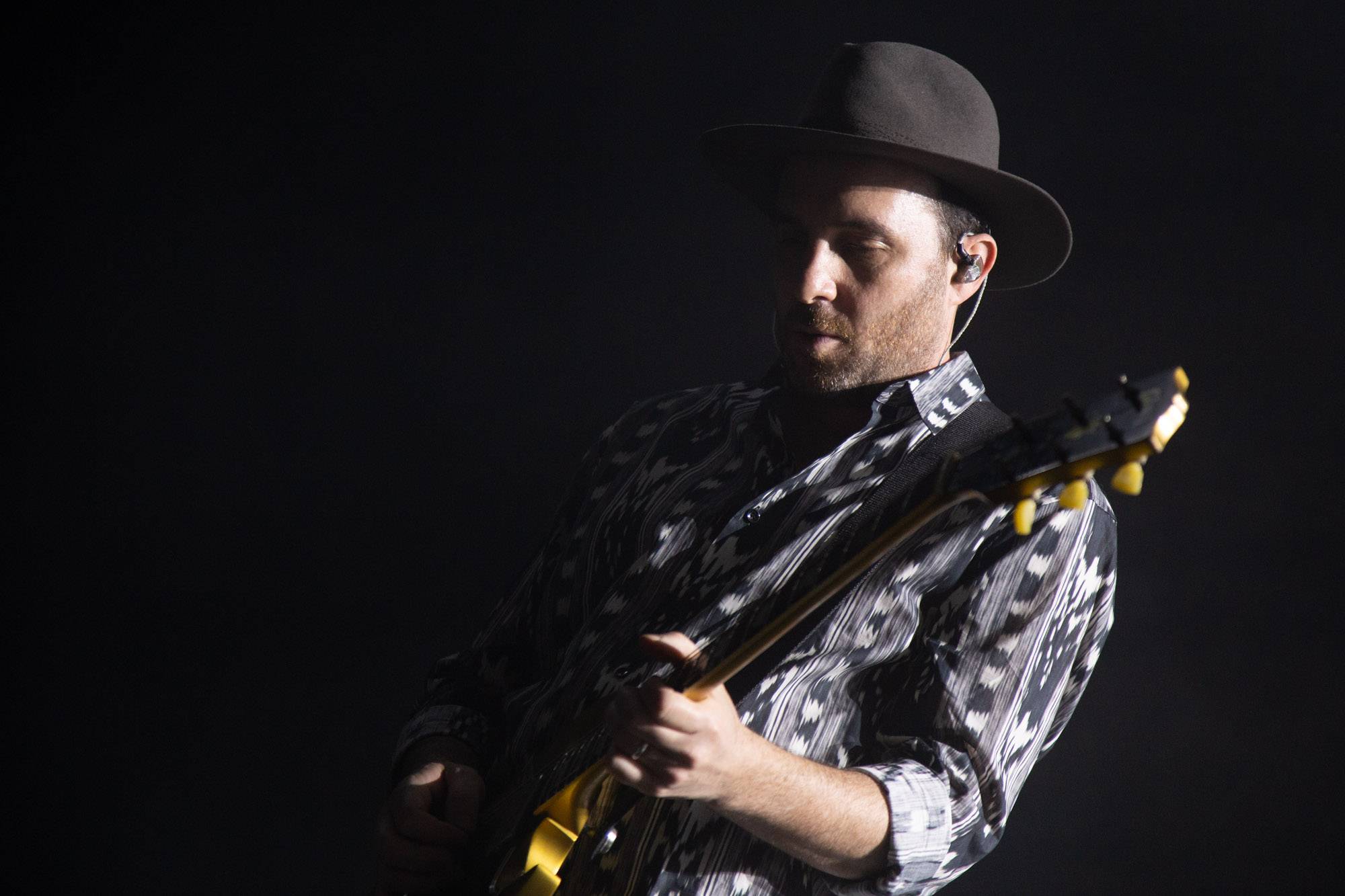 James Shaw of Metric playing the guitar in Vancouver.