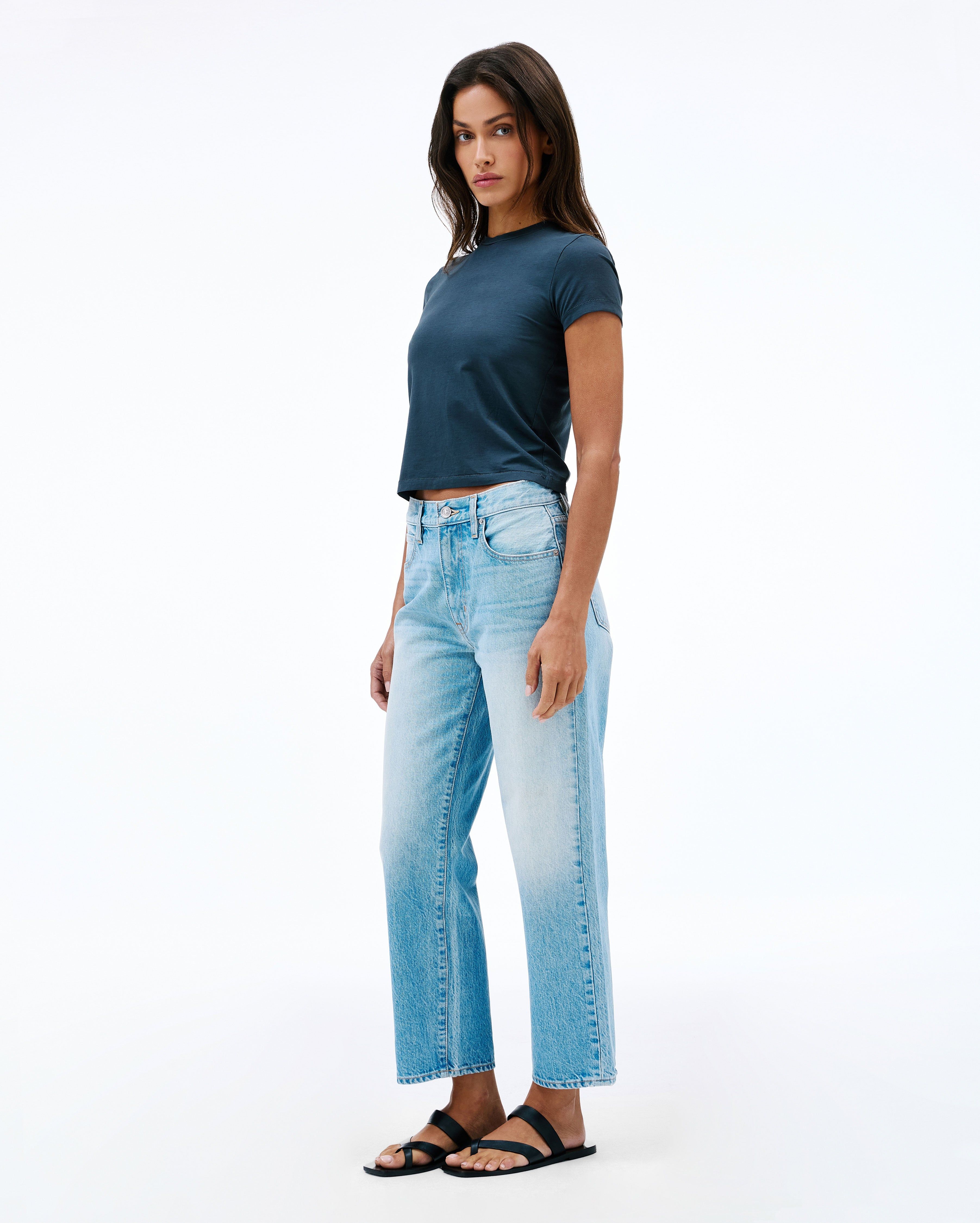 Hunter Crop | Two Hearts | Mid Rise | Wide Jean | SLVRLAKE