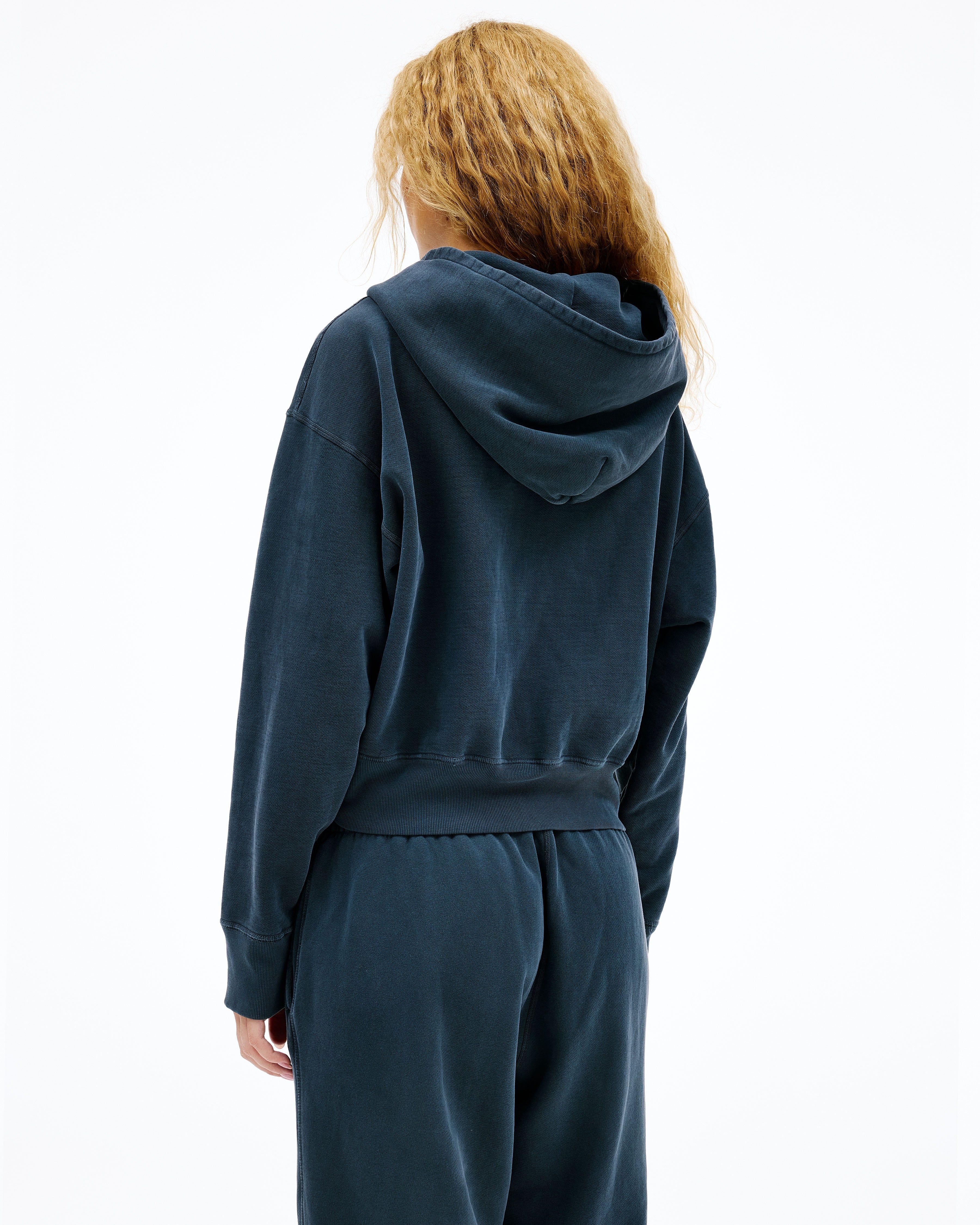Zip Hoodie | Washed Black | SLVRLAKE