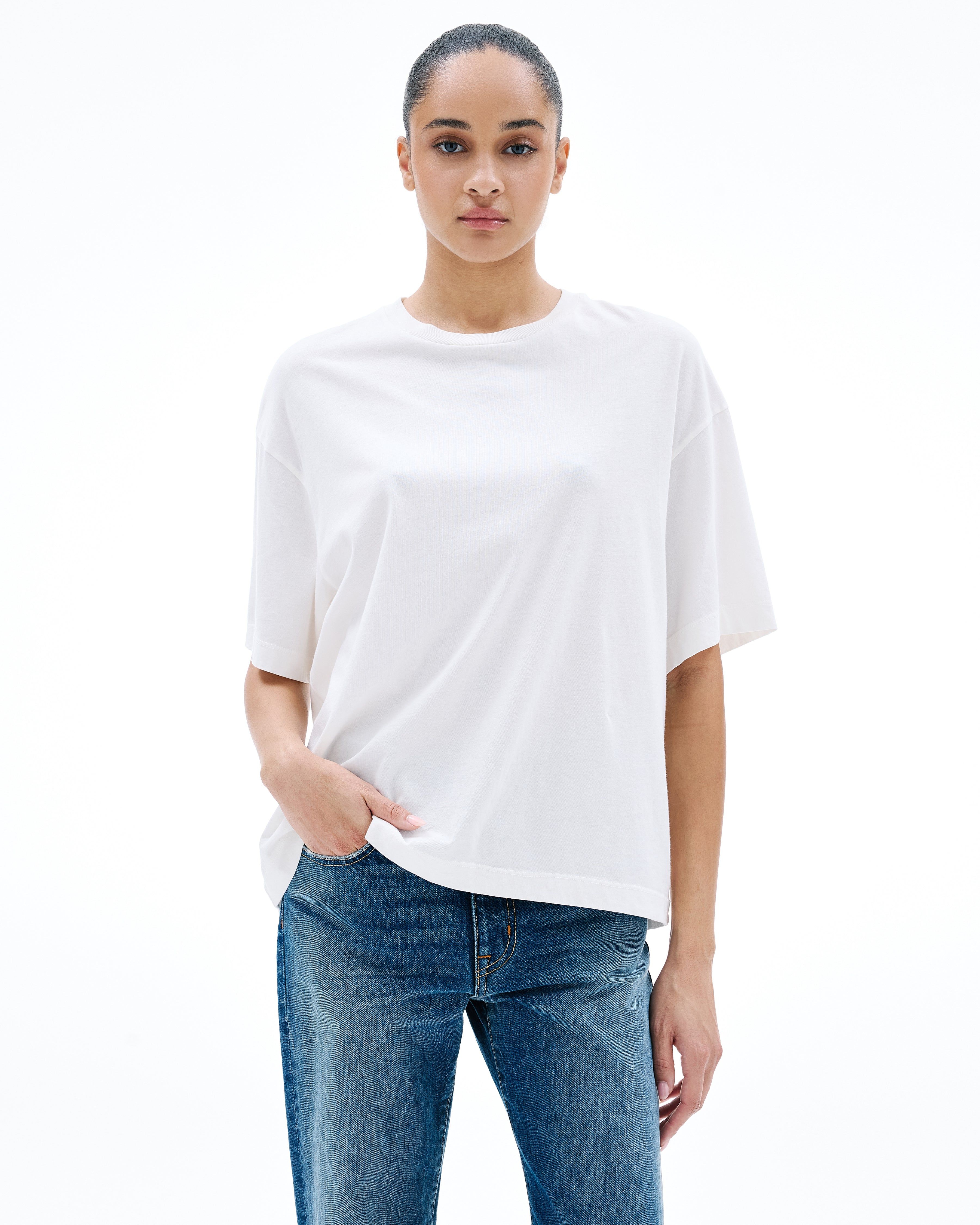 Box Tee | Natural White | SLVRLAKE