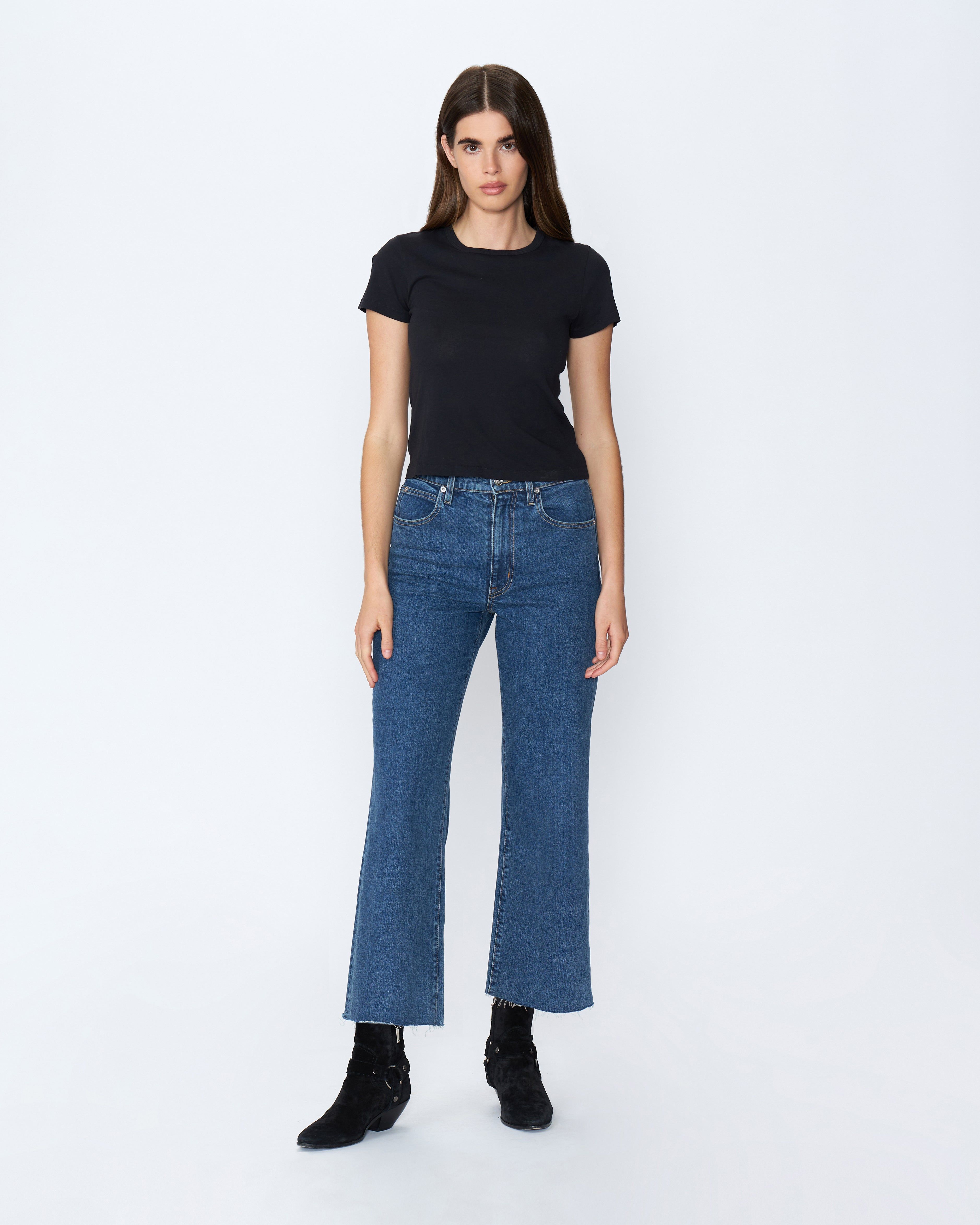 Grace Crop | Promised Land | High Rise | Wide Leg Jean | SLVRLAKE