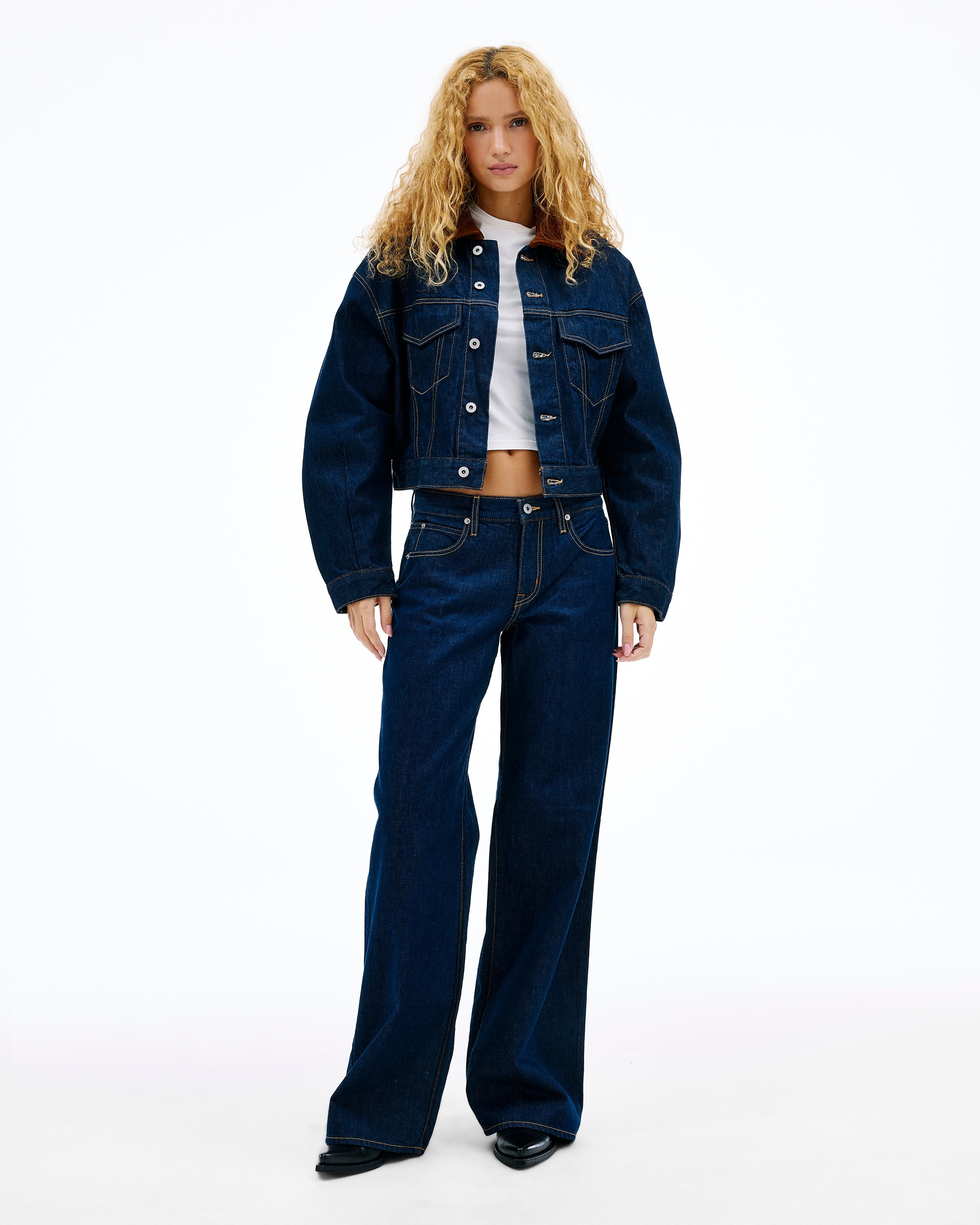Mica | Indigo Rinse | Low Rise | Wide Jean | SLVRLAKE
