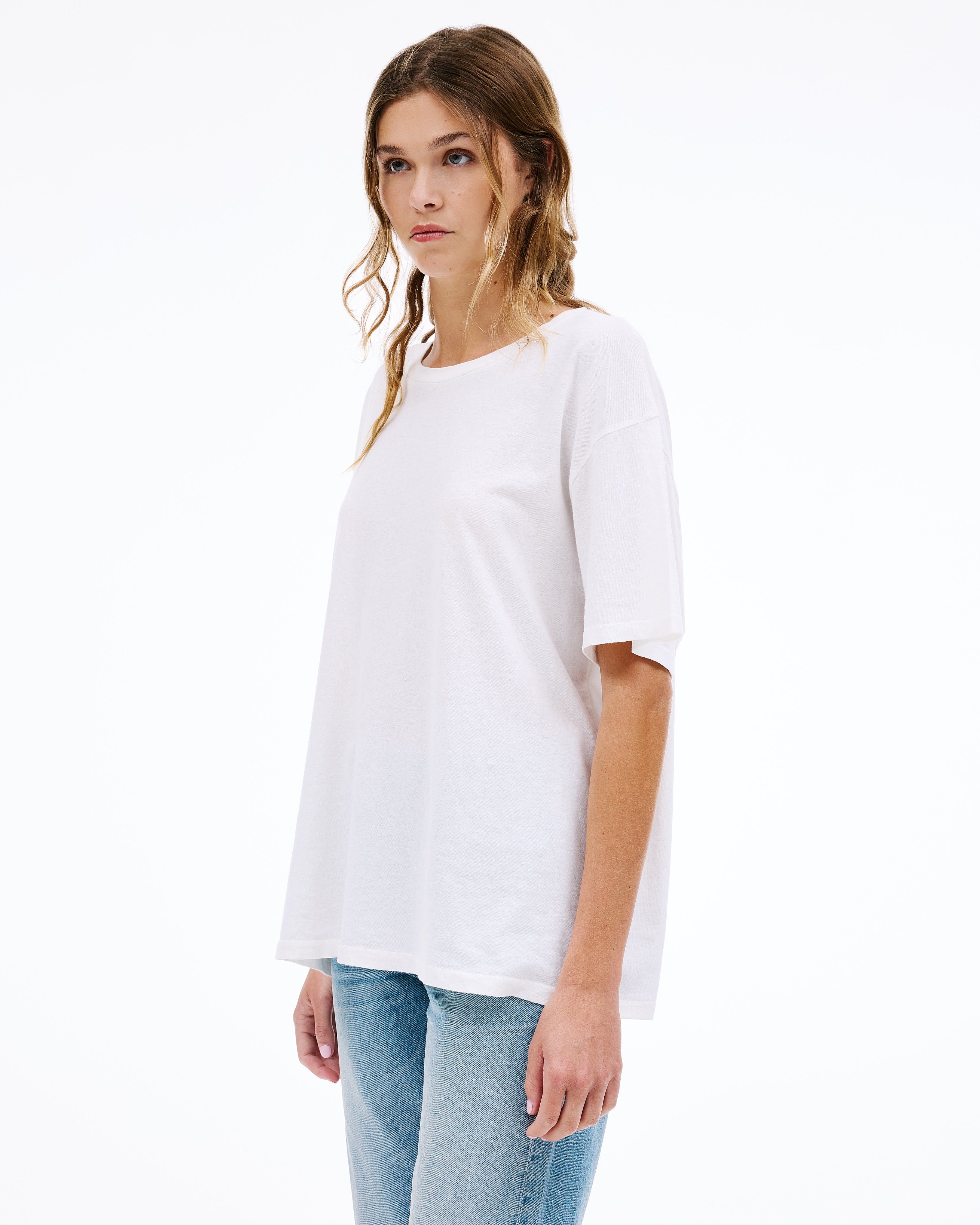 Simple Long Sleeve Tee | Natural White | SLVRLAKE