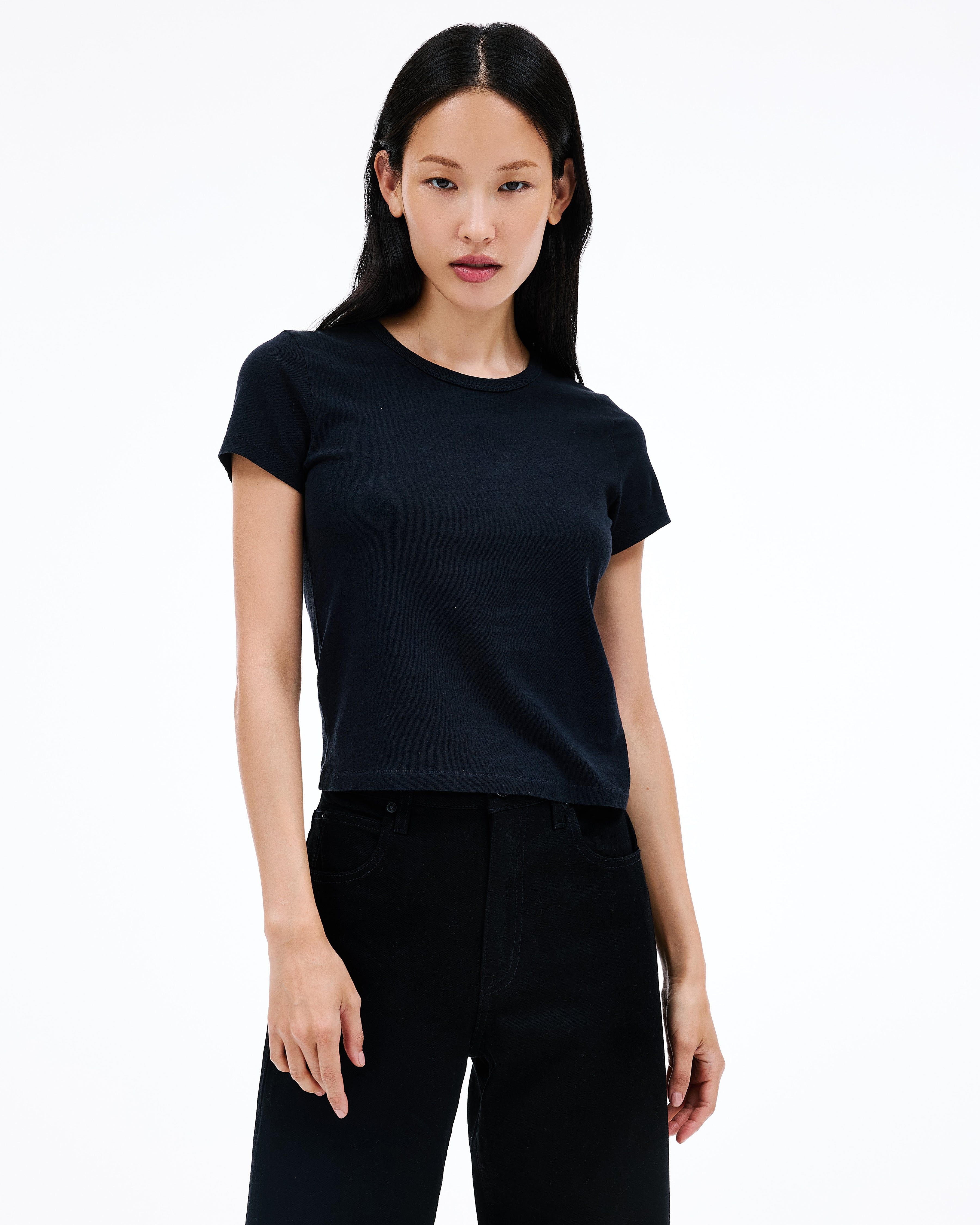 Simple Long Sleeve Tee | Raven | SLVRLAKE