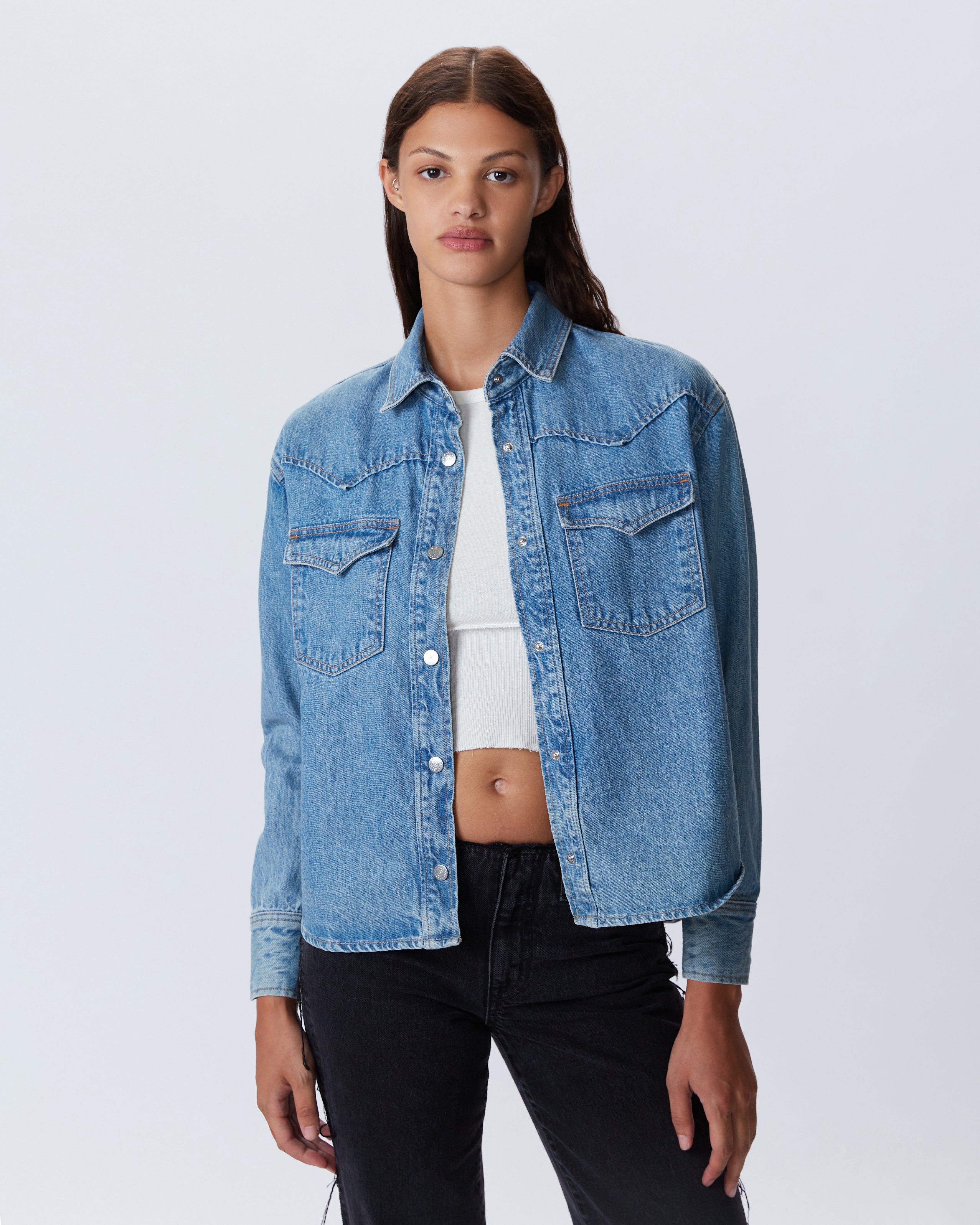 Baggy Short | Willow Blue | Rigid Denim Short | SLVRLAKE