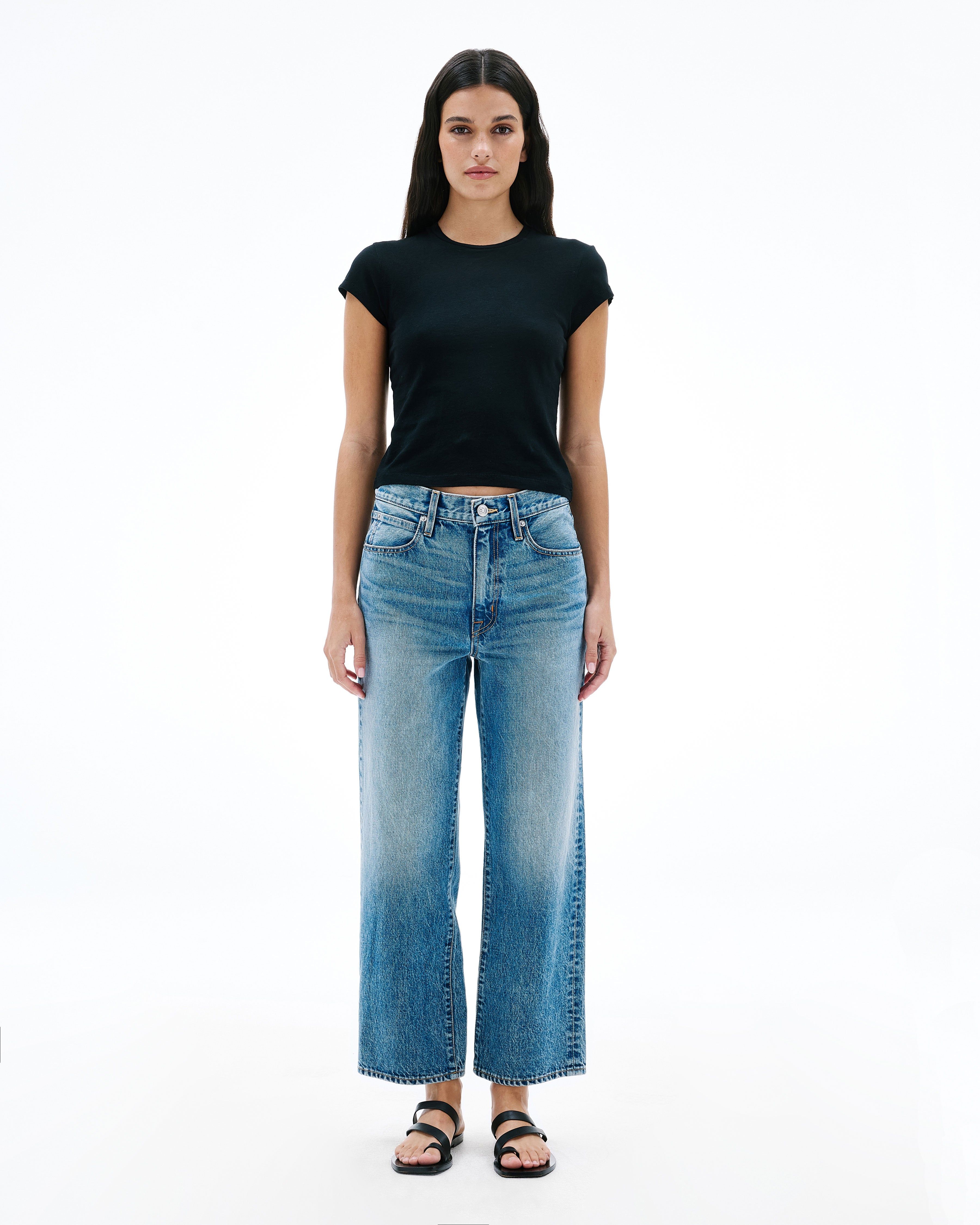 Hunter Crop | Read My Mind | Mid Rise | Wide Jean | SLVRLAKE