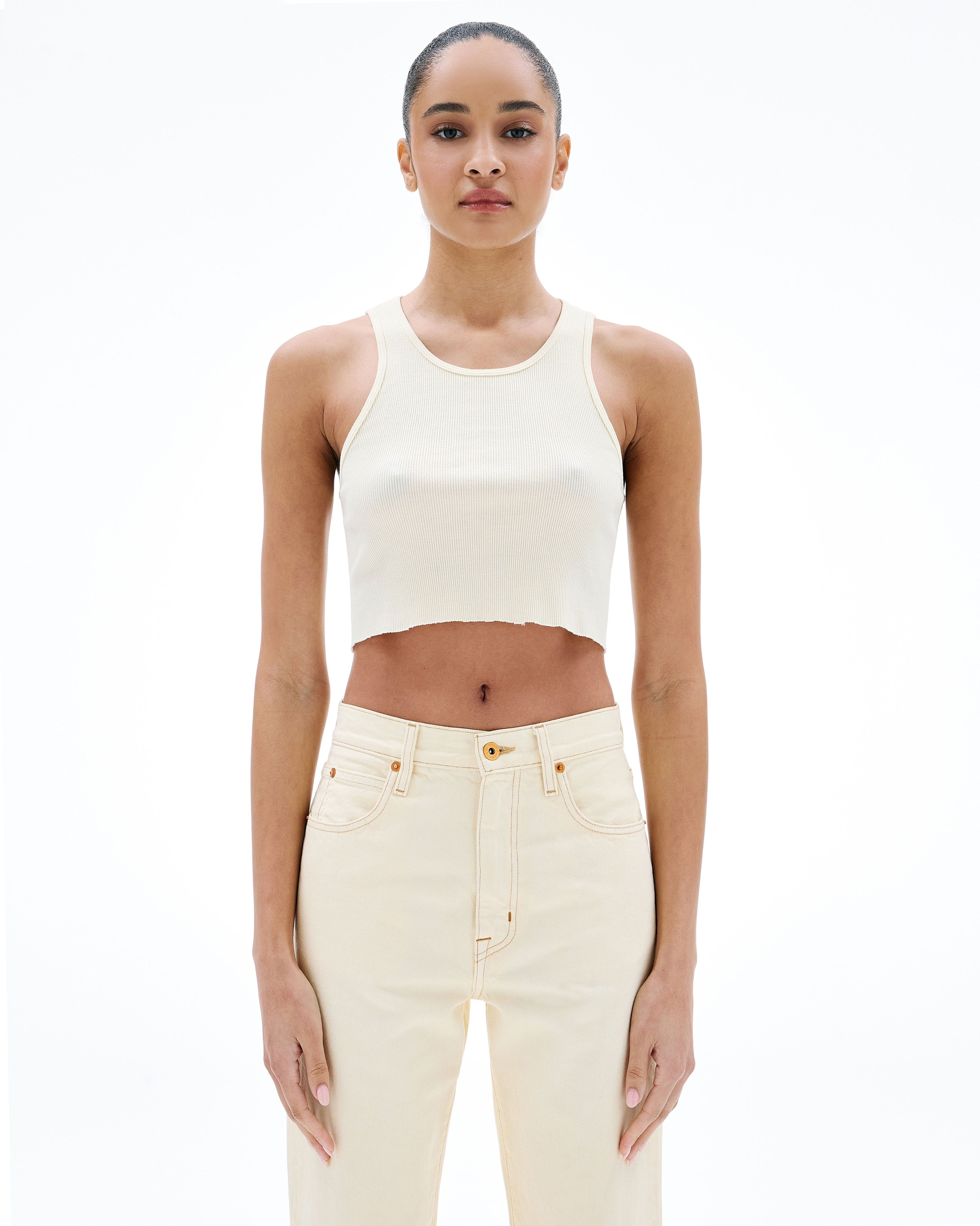 Cropped Rib Tank | Paradise | SLVRLAKE