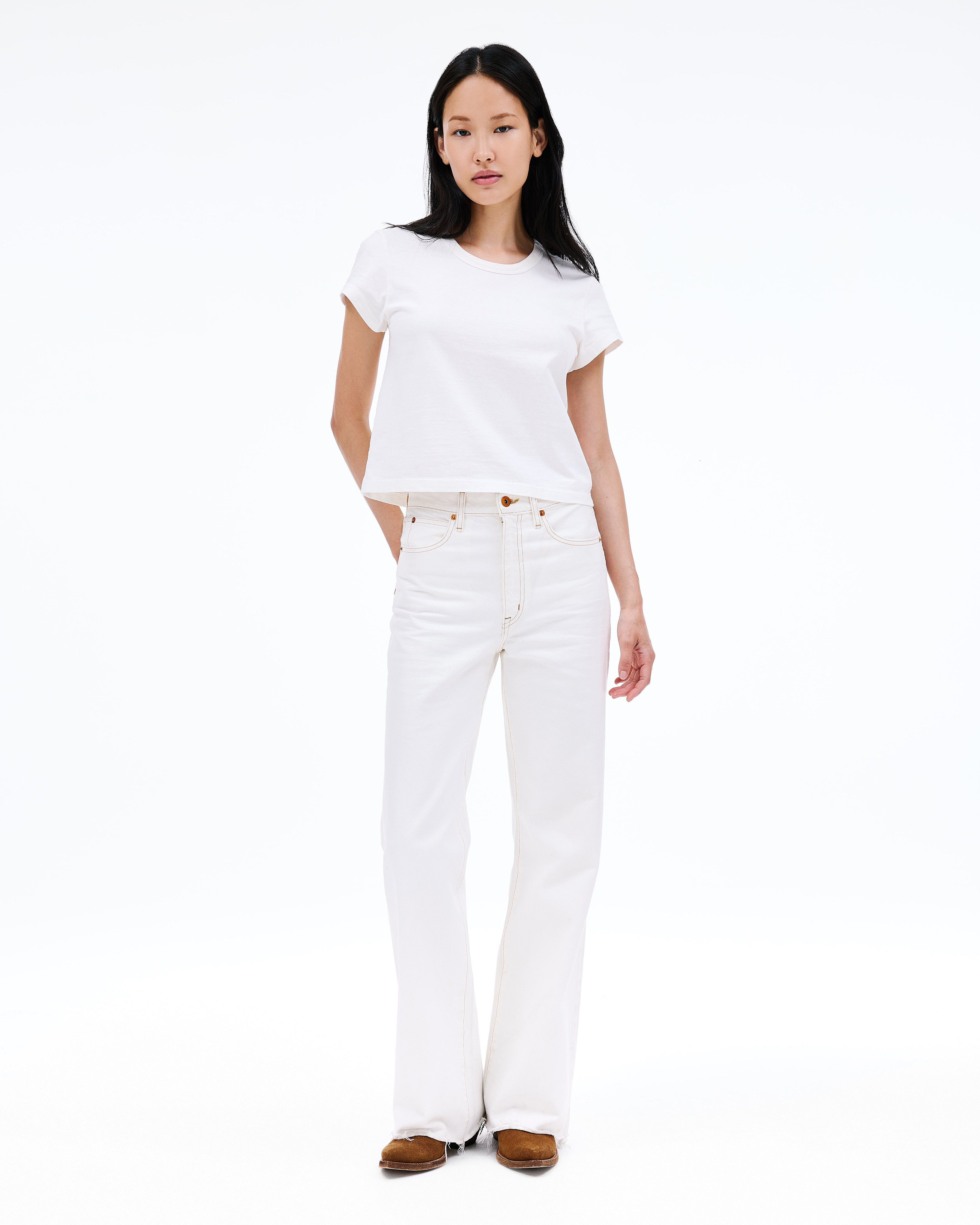 【関税込み】SLVRLAKE ホワイト Grace ジーンズ SLVRLAKE White Grace Straight Leg Jeans - Fabric of Society