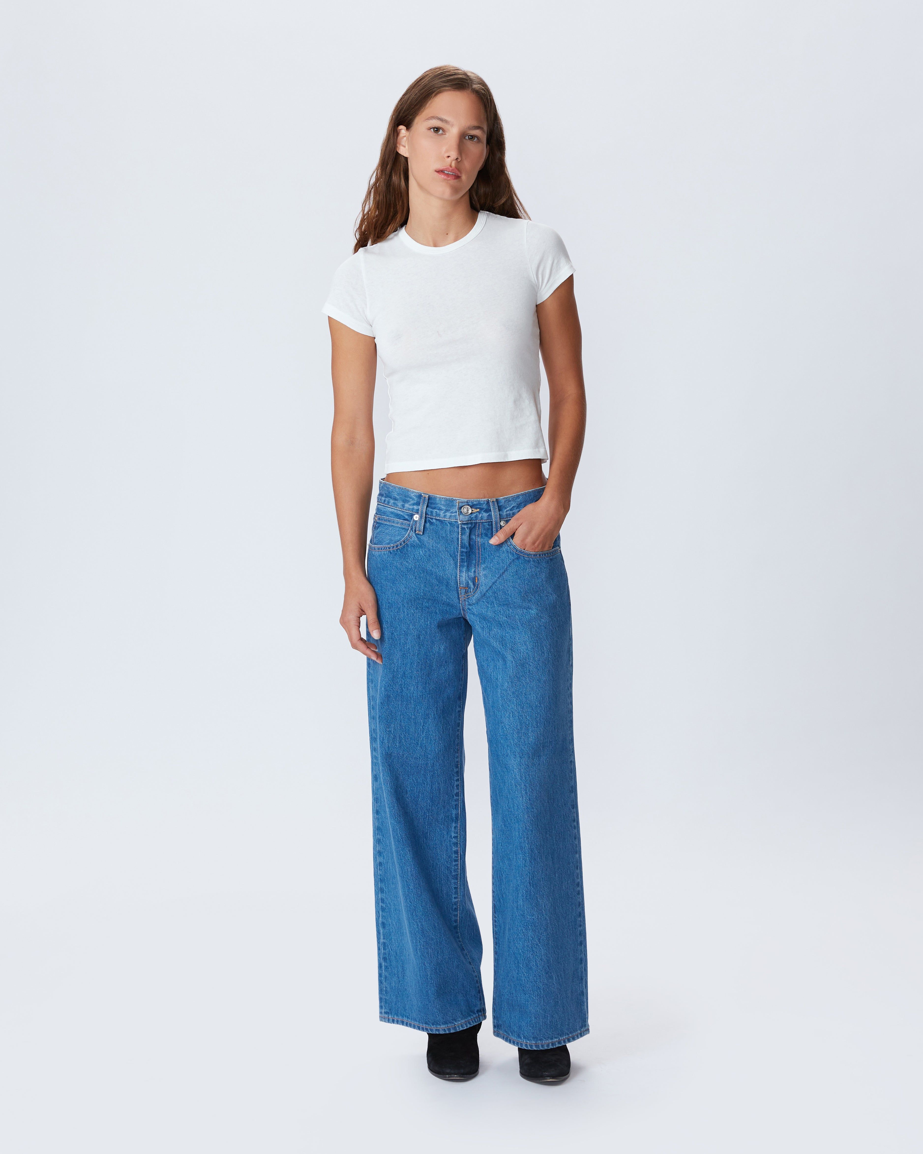 Mica Crop | Freedom | Low Rise | Wide Jean | SLVRLAKE