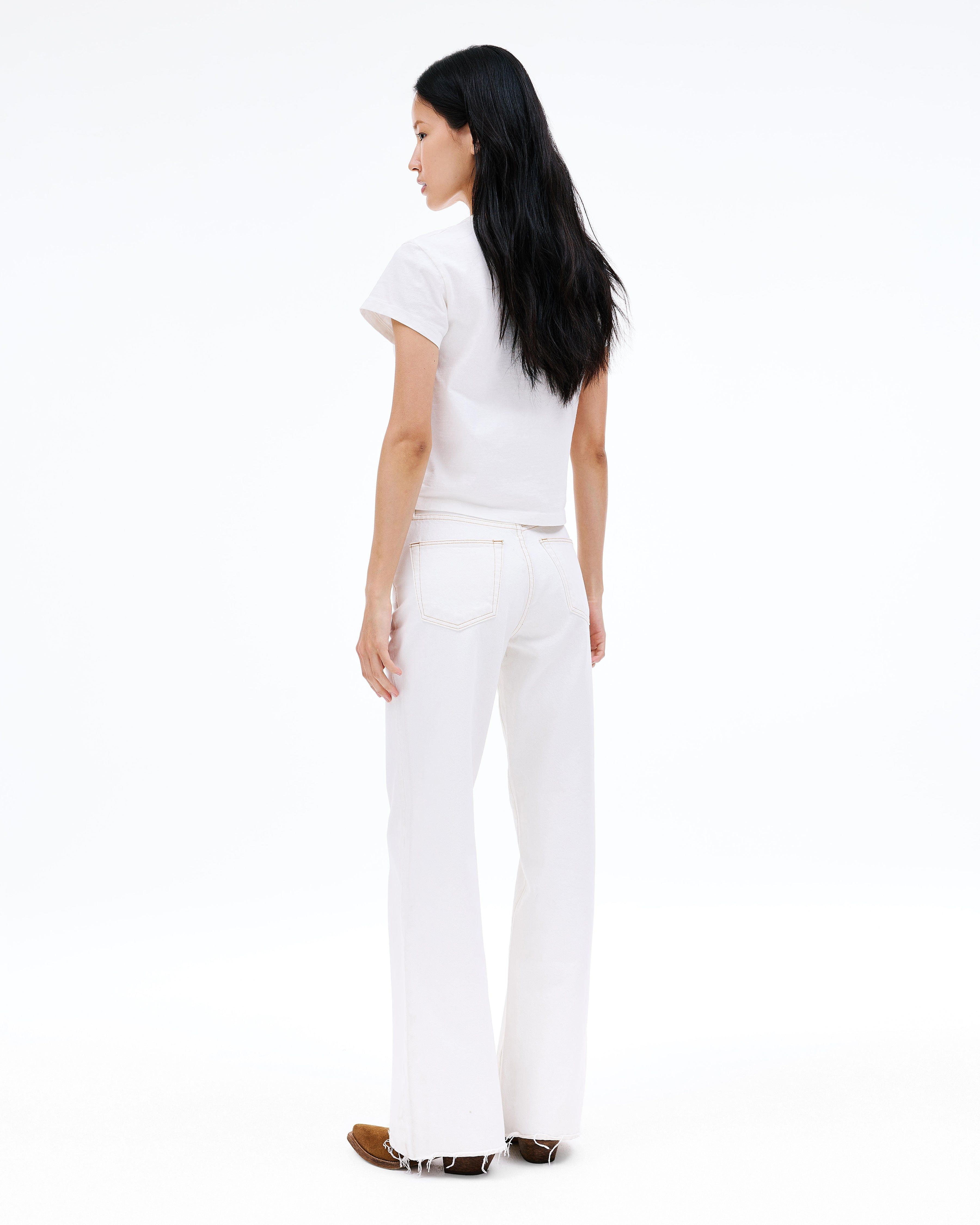 Grace | Natural White | High Rise | Wide Jean | SLVRLAKE