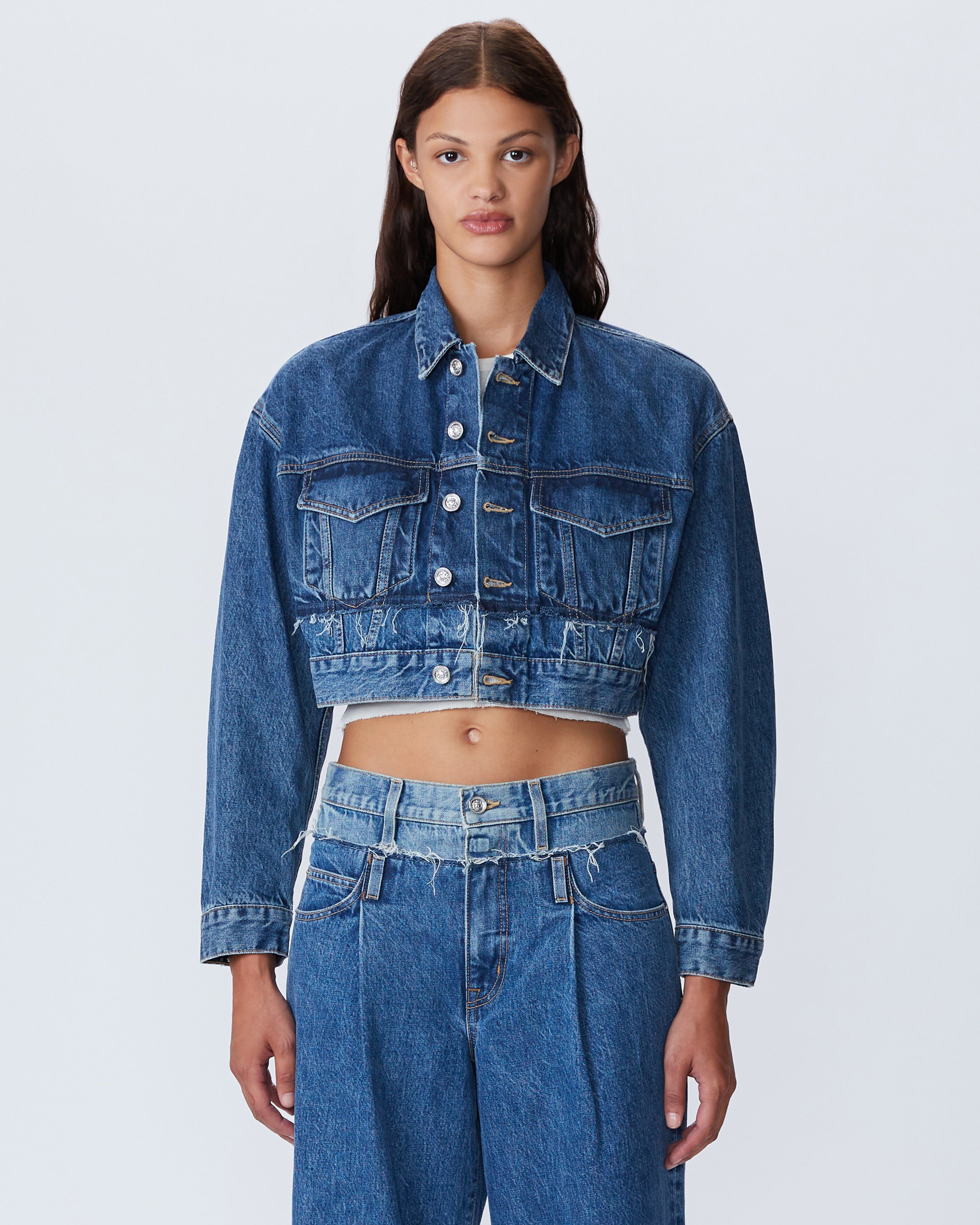 Re-Work Oversize Crop Trucker | Runaway Jacket | SLVRLAKE