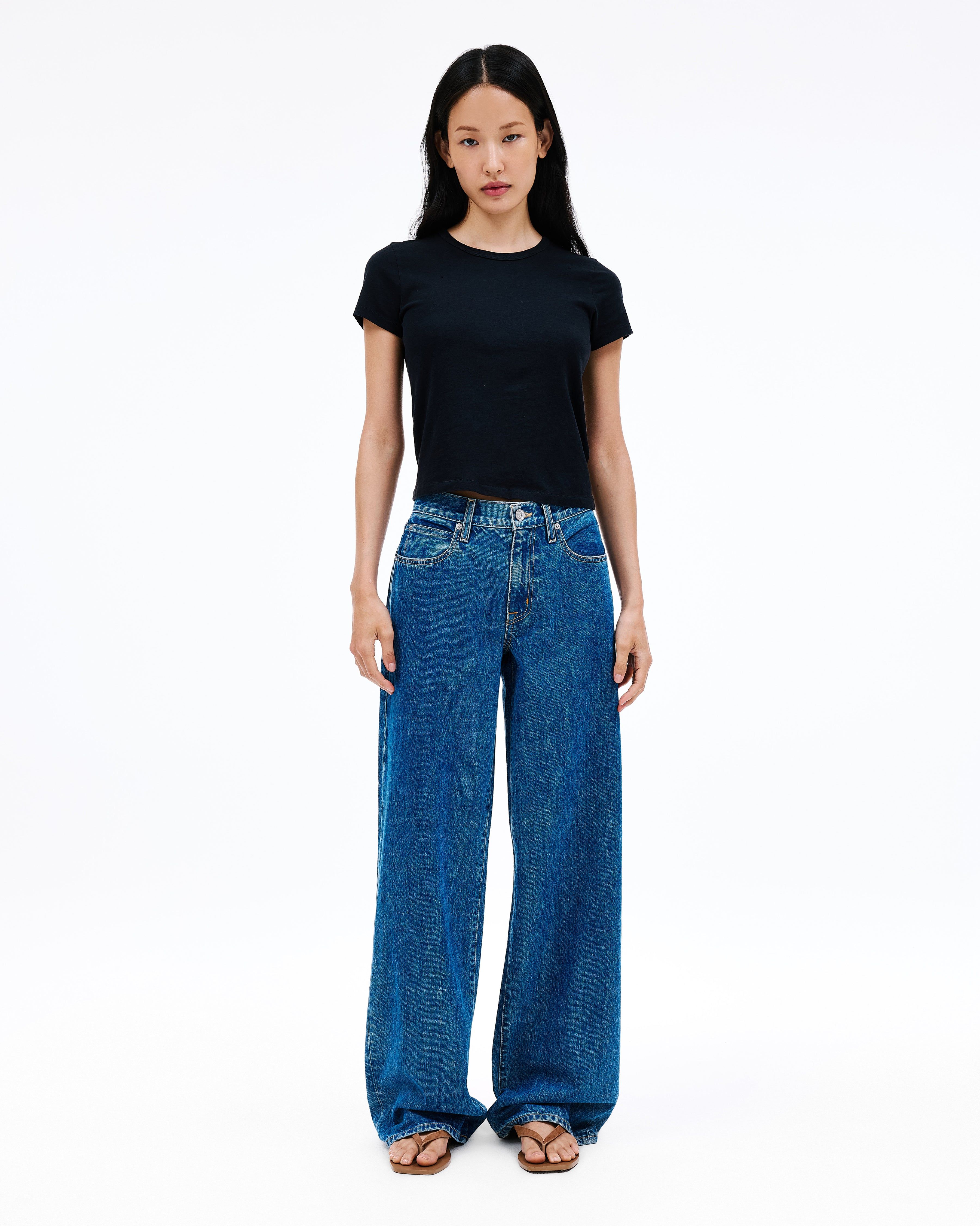 【関税込み】SLVRLAKE ブルー Mica ジーンズ SLVRLAKE: Blue Mica Jeans | SSENSE 日本