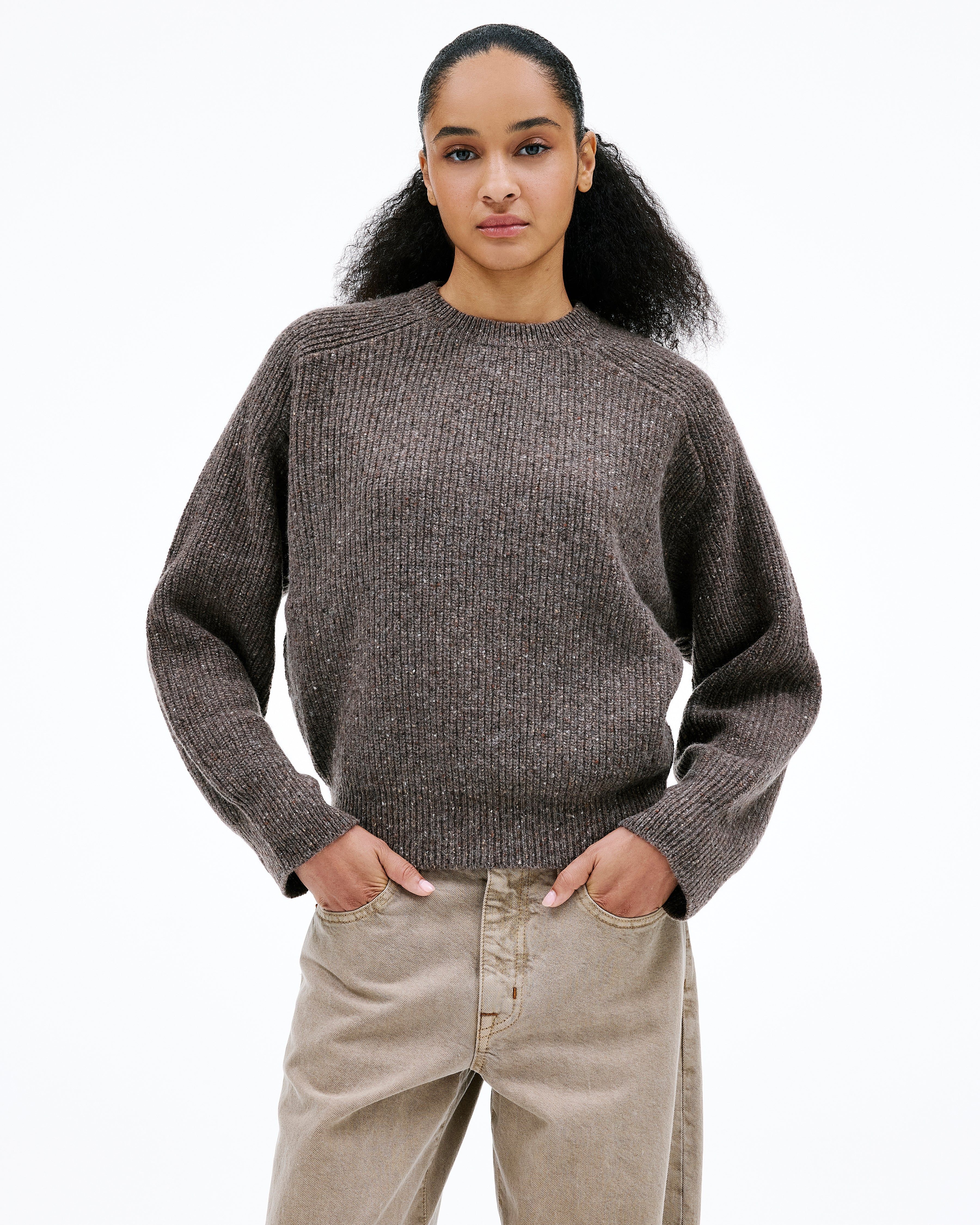 トップス stone  knit 98aw Florence Sweater | Walnut | SLVRLAKE