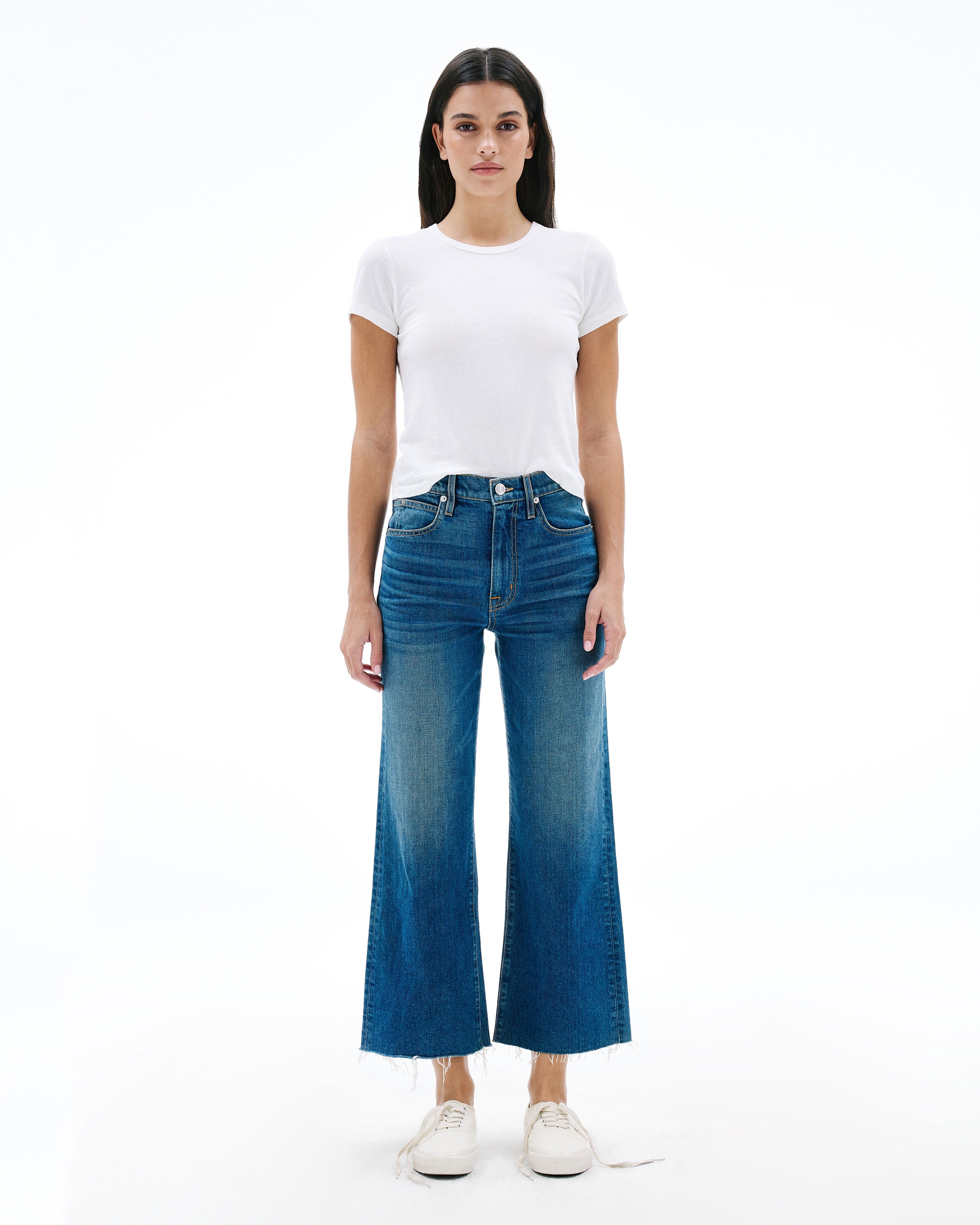 Grace ミッドレングス　手渡し Grace Crop | Second Chance | High Rise | Wide Jean | SLVRLAKE