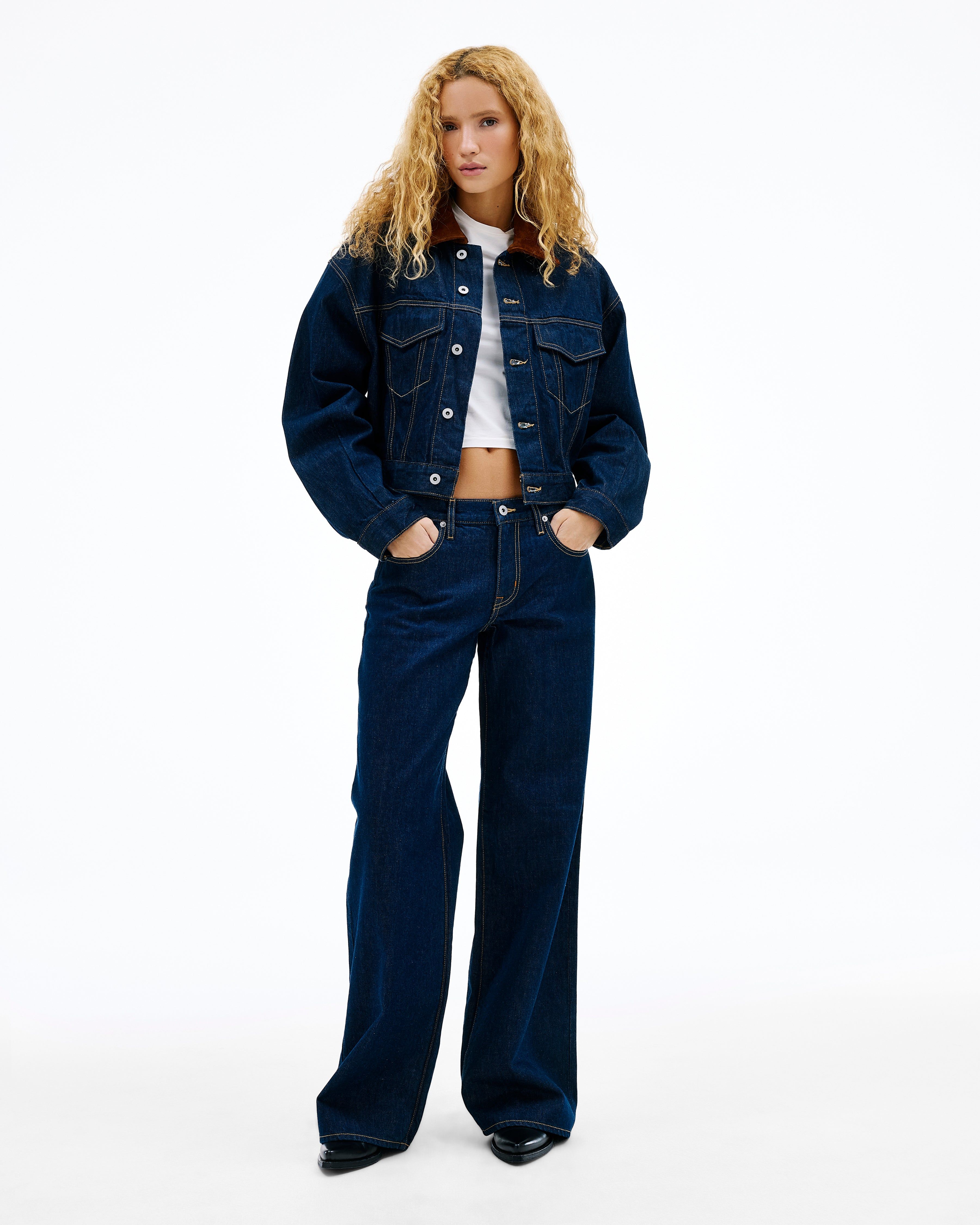 Mica | Indigo Rinse | Low Rise | Wide Jean | SLVRLAKE
