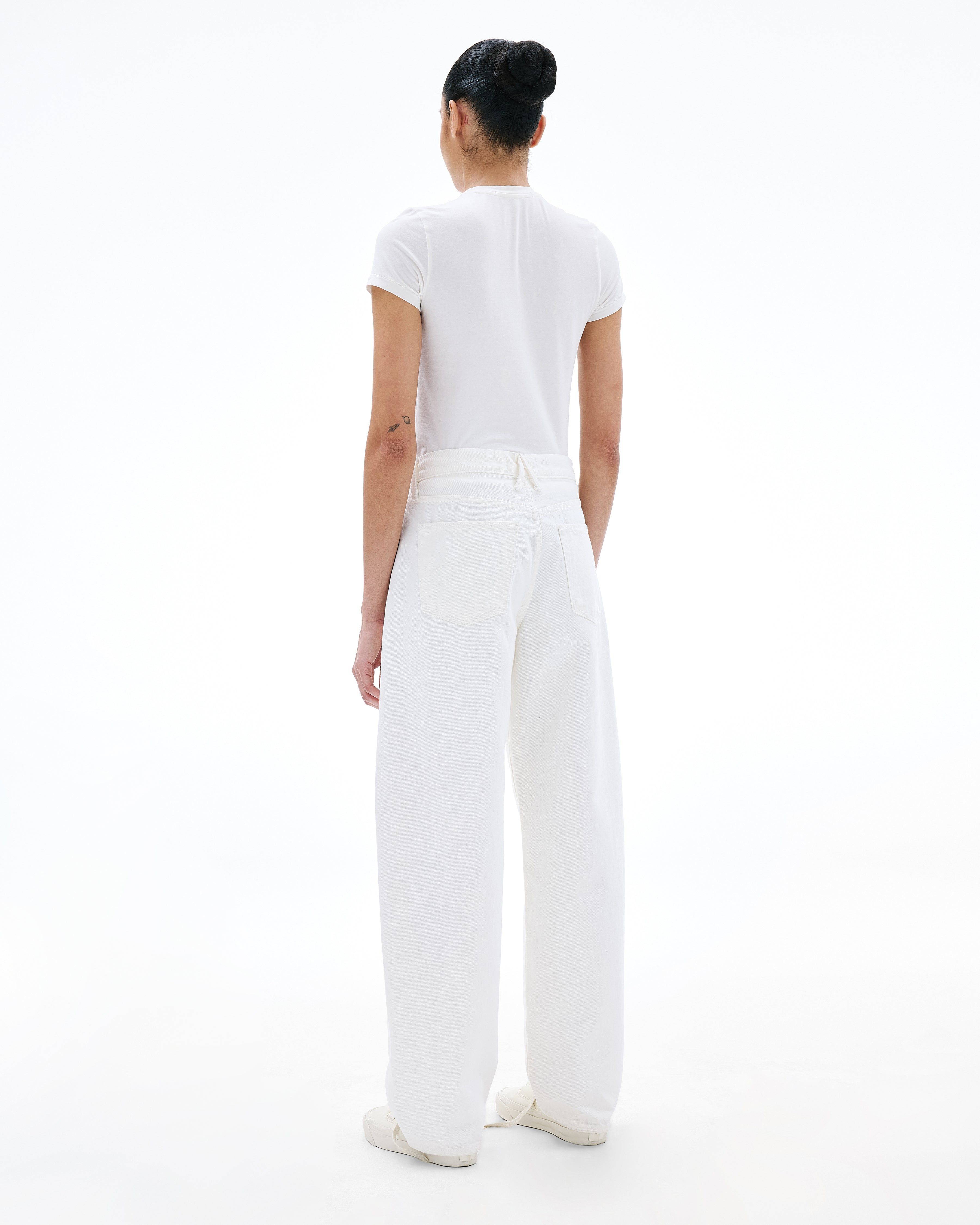 Ella | White | Mid Rise | Curve Jean | SLVRLAKE