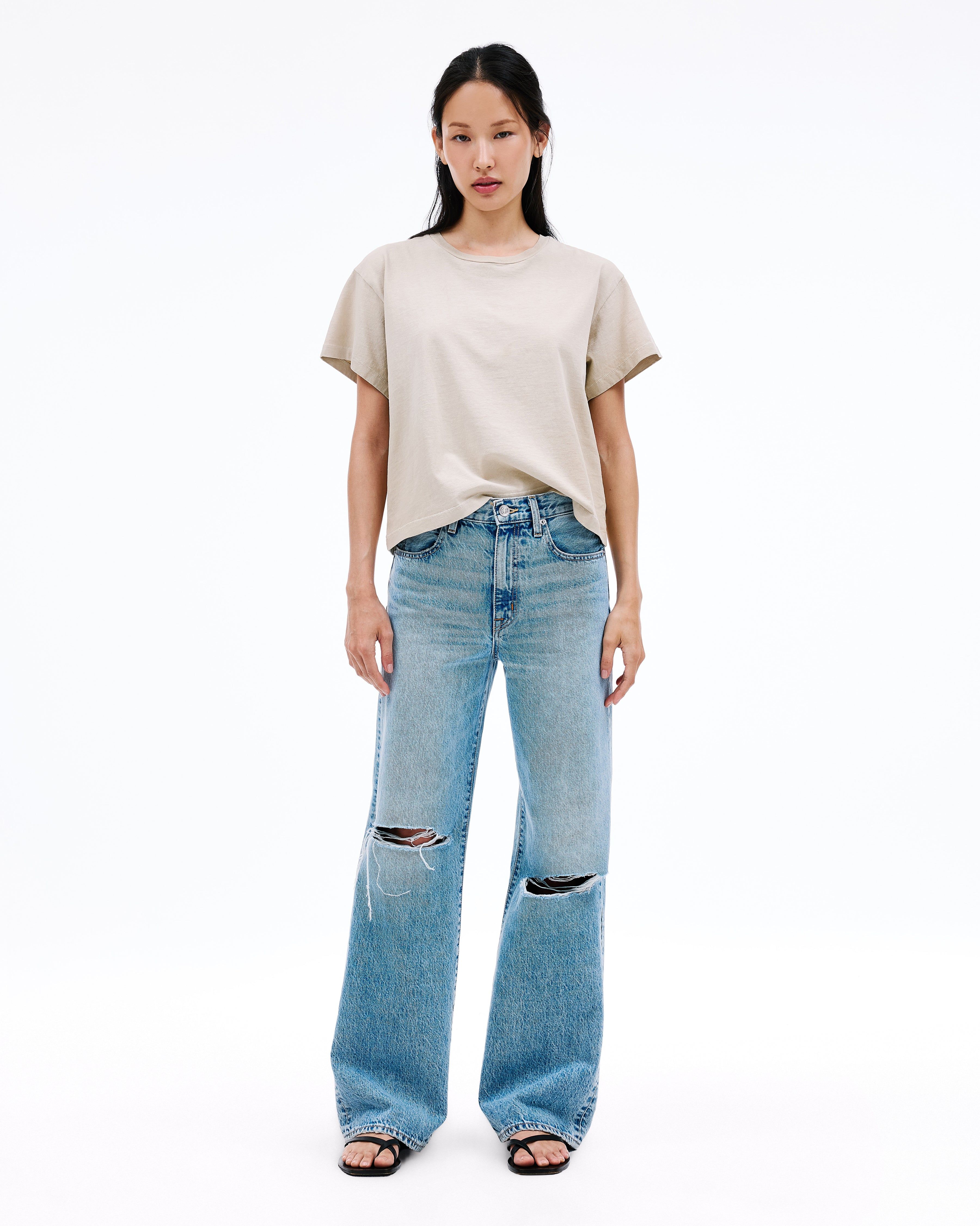 Grace | White | High Rise | Wide Jean | SLVRLAKE