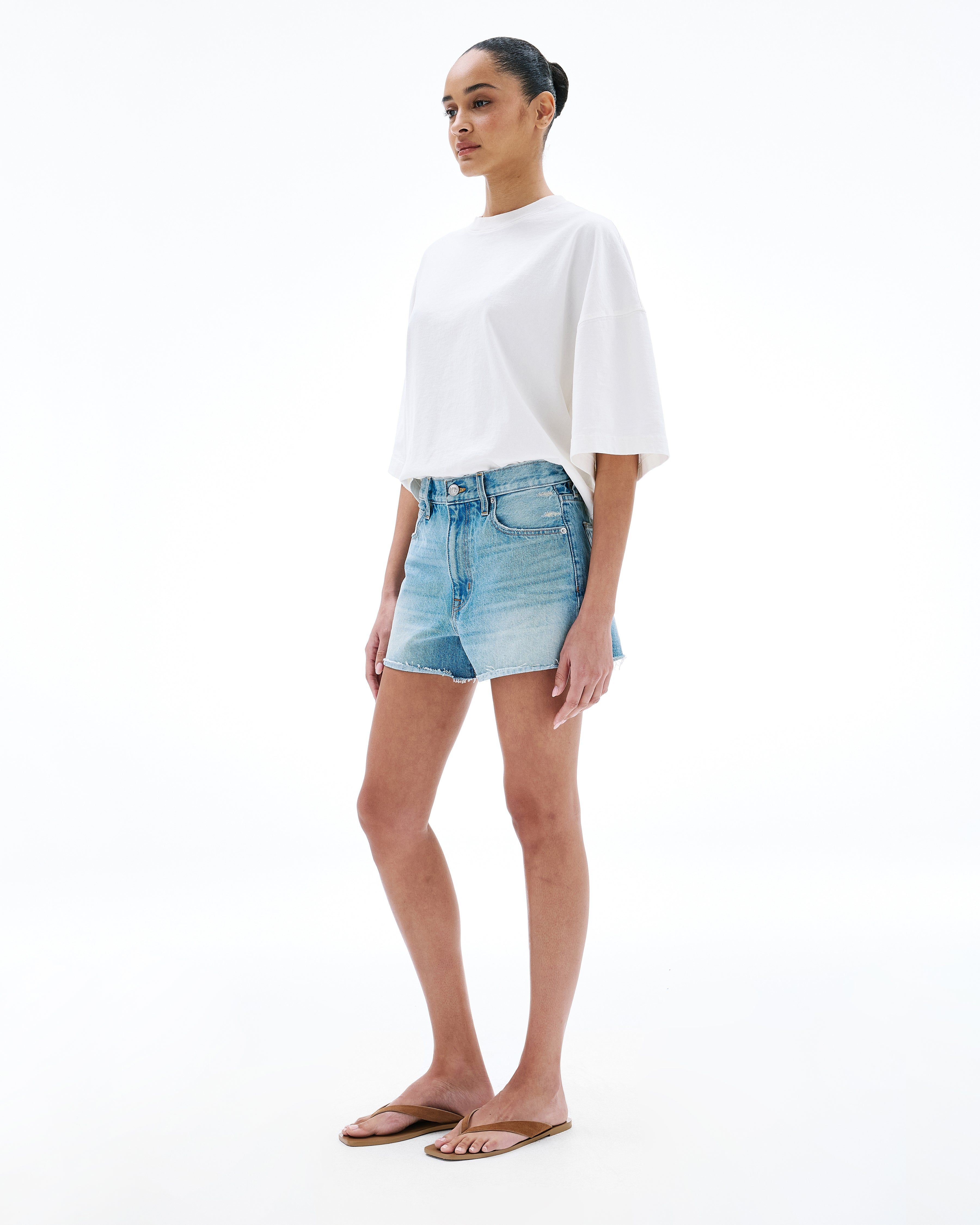 Clara Short | Just Like Heaven | Rigid Denim Short | SLVRLAKE