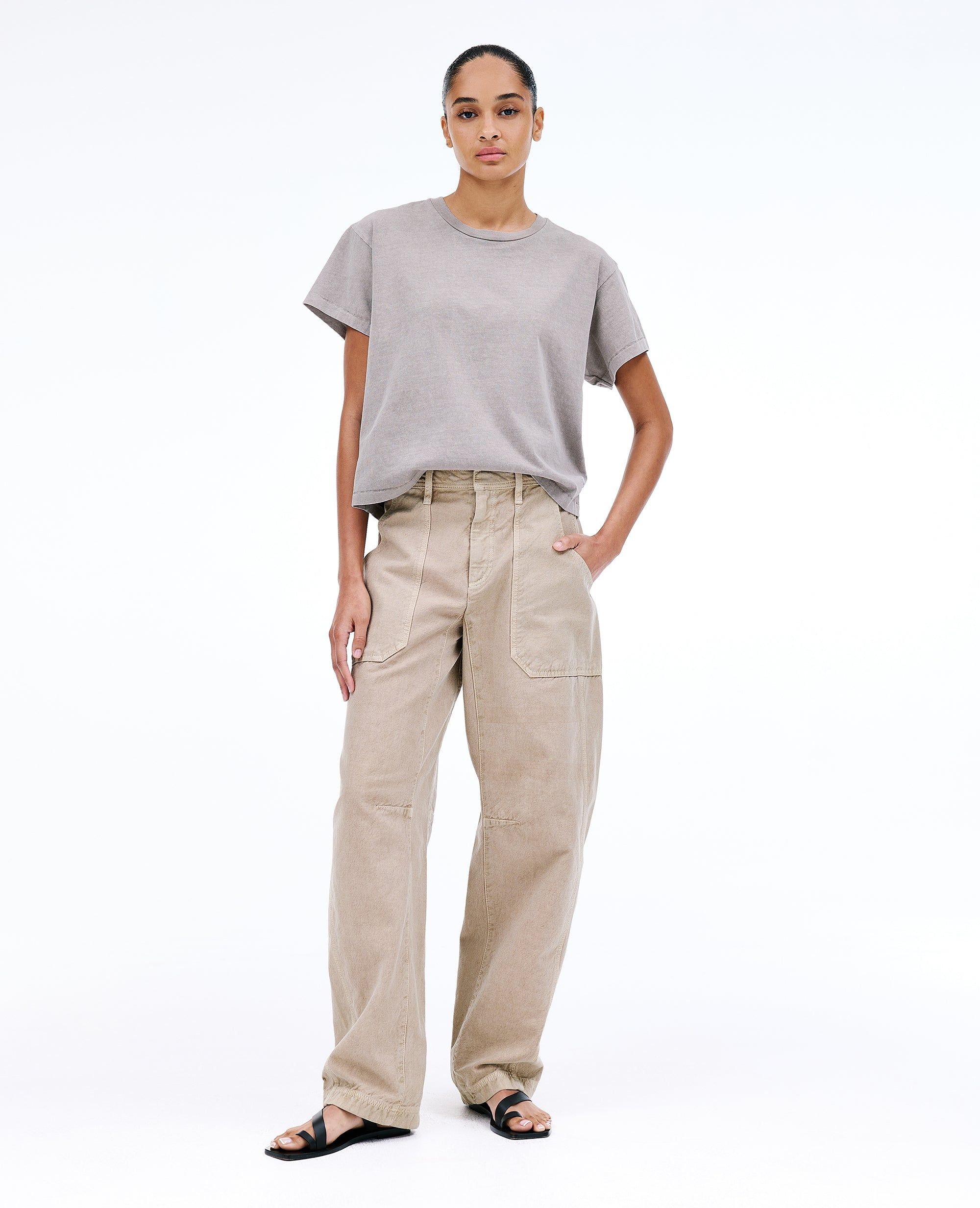 【関税込み】SLVRLAKE ホワイト Paloma Seam ジーンズ Paloma Seam Pant | Natural White | Mid Rise | Curve Jean