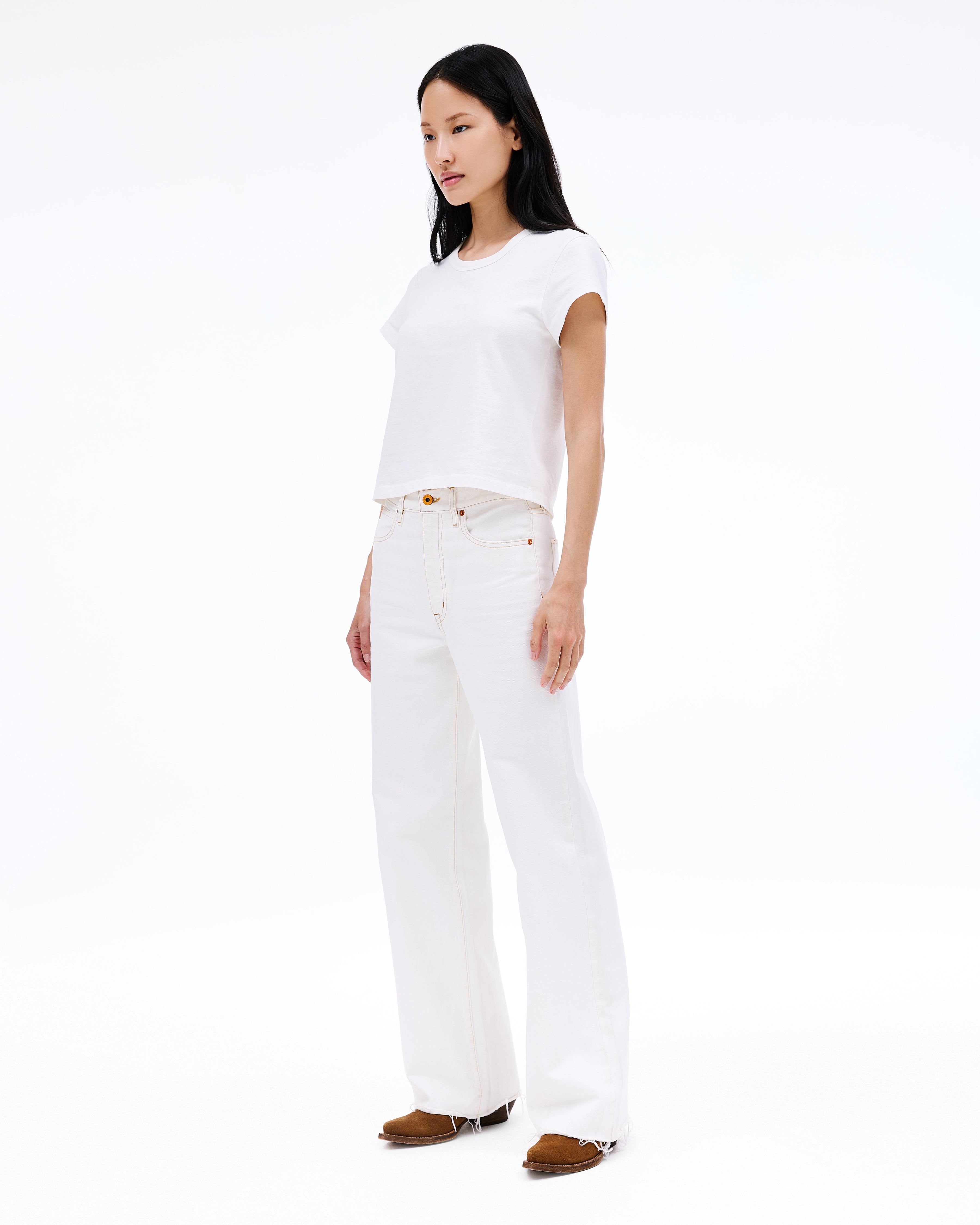 Grace | Natural White | High Rise | Wide Jean | SLVRLAKE
