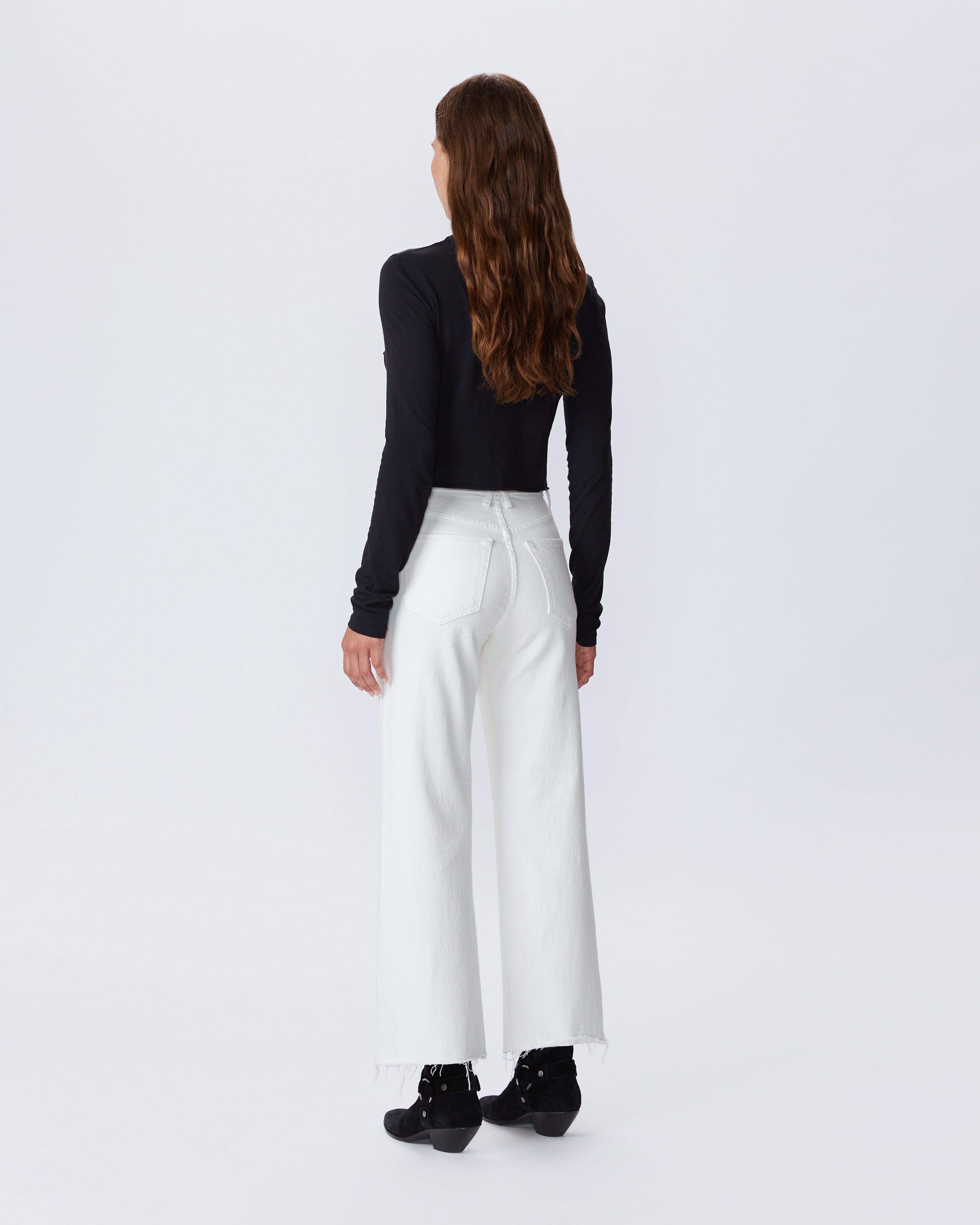 GRACE WIDE LEG CROP PANT: WHITE