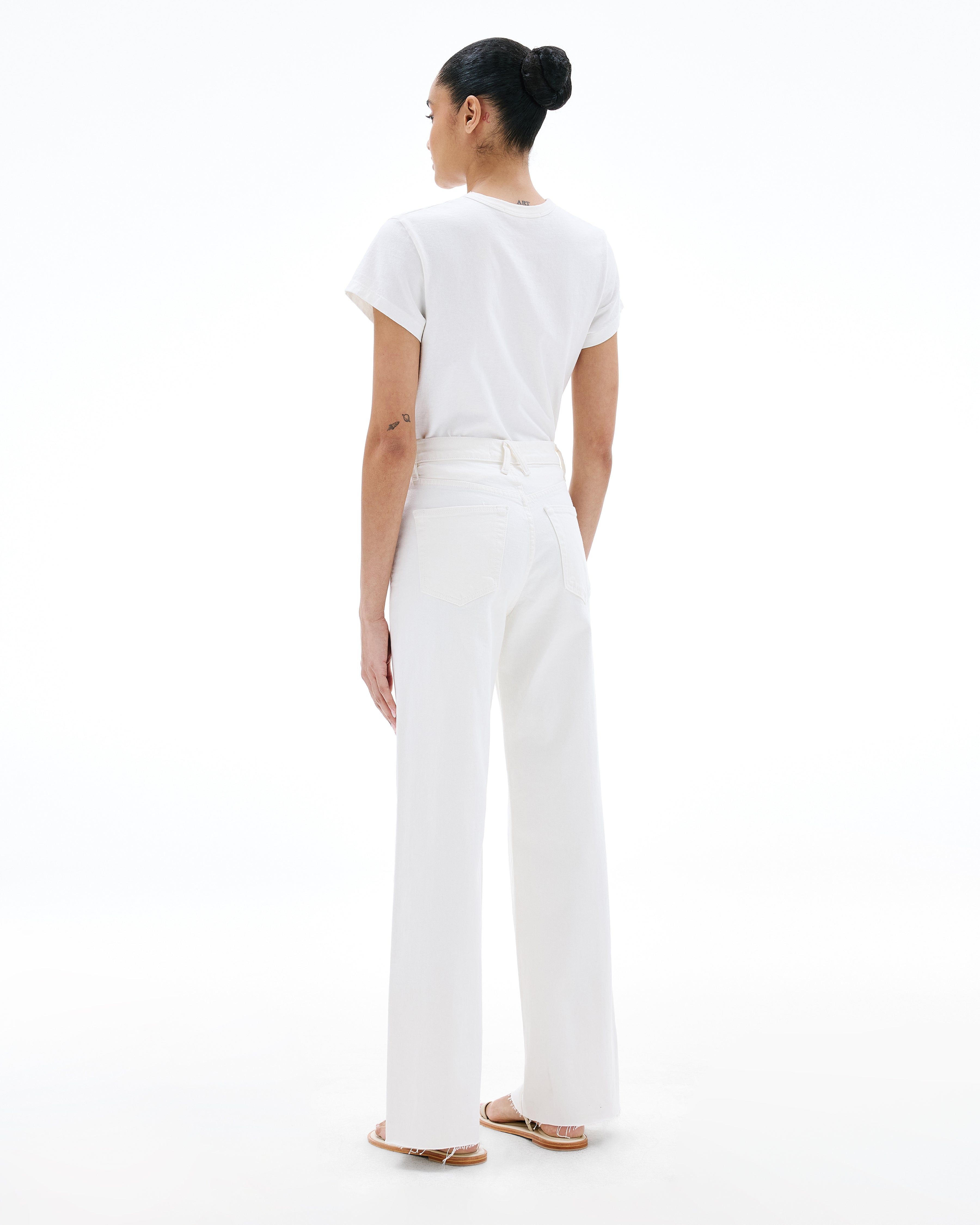 Grace | White | High Rise | Wide Jean | SLVRLAKE