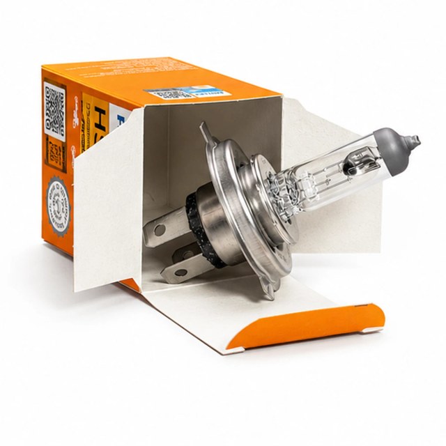 Open package view of a Philips HS1 PremiumVision Moto bulb