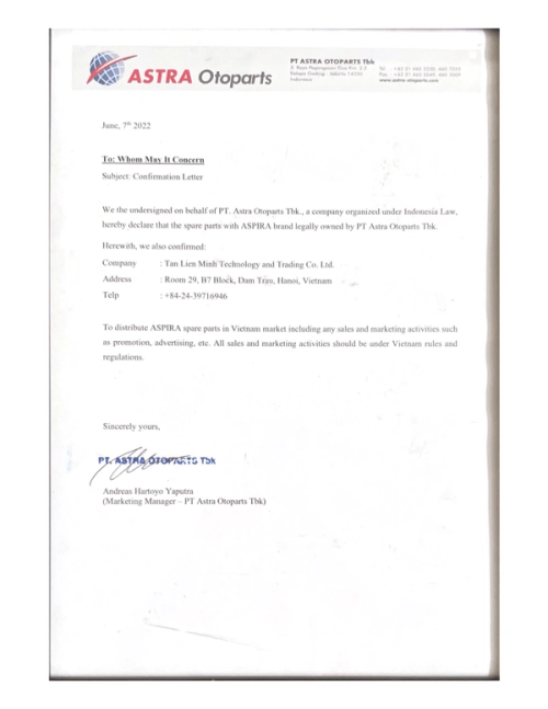 ASPIRA - Astra Otoparts