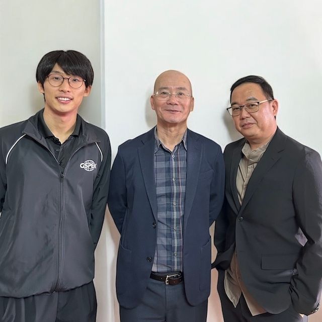 TLM team welcoming SPK Japan representatives Tatsuki Kasamatsu and Darrick at company headquarters